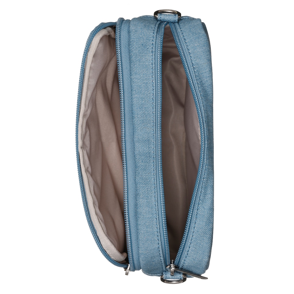 LANCASTER Umhängetasche »Crossbody bag Jeans Matelassé«, mit Kettendetails