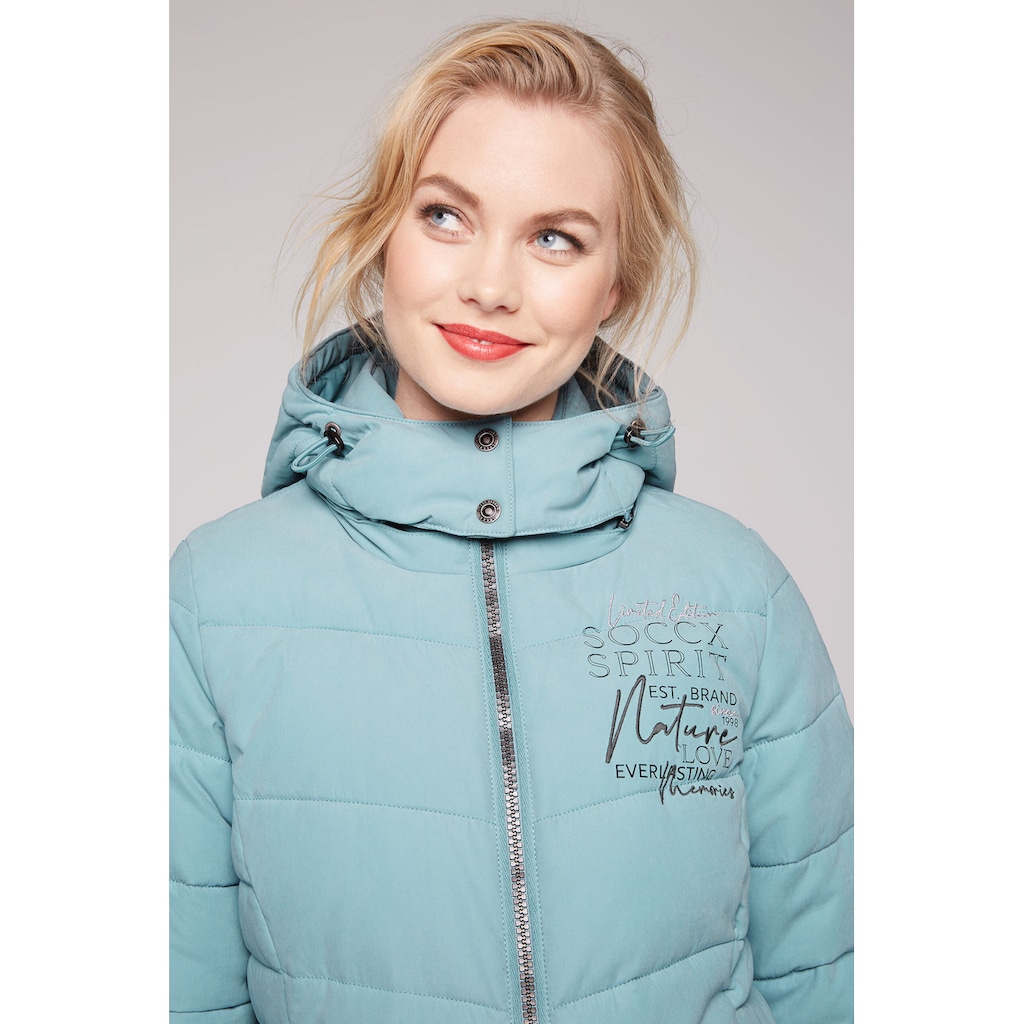 SOCCX Winterjacke, mit Kapuze