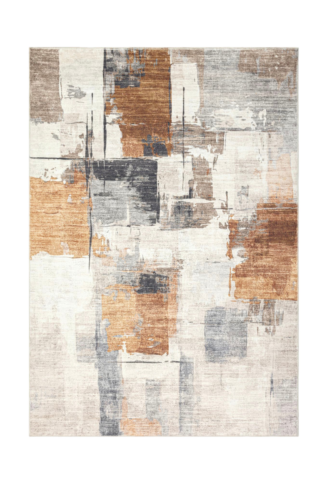 Teppich KAYOOM "Elegantica 325", terrakotta, B:160cm H:12mm L:230cm, Polyester, Teppiche, Teppich, Kurzflor, Modernes Muster, Deko, Wohnzimmer