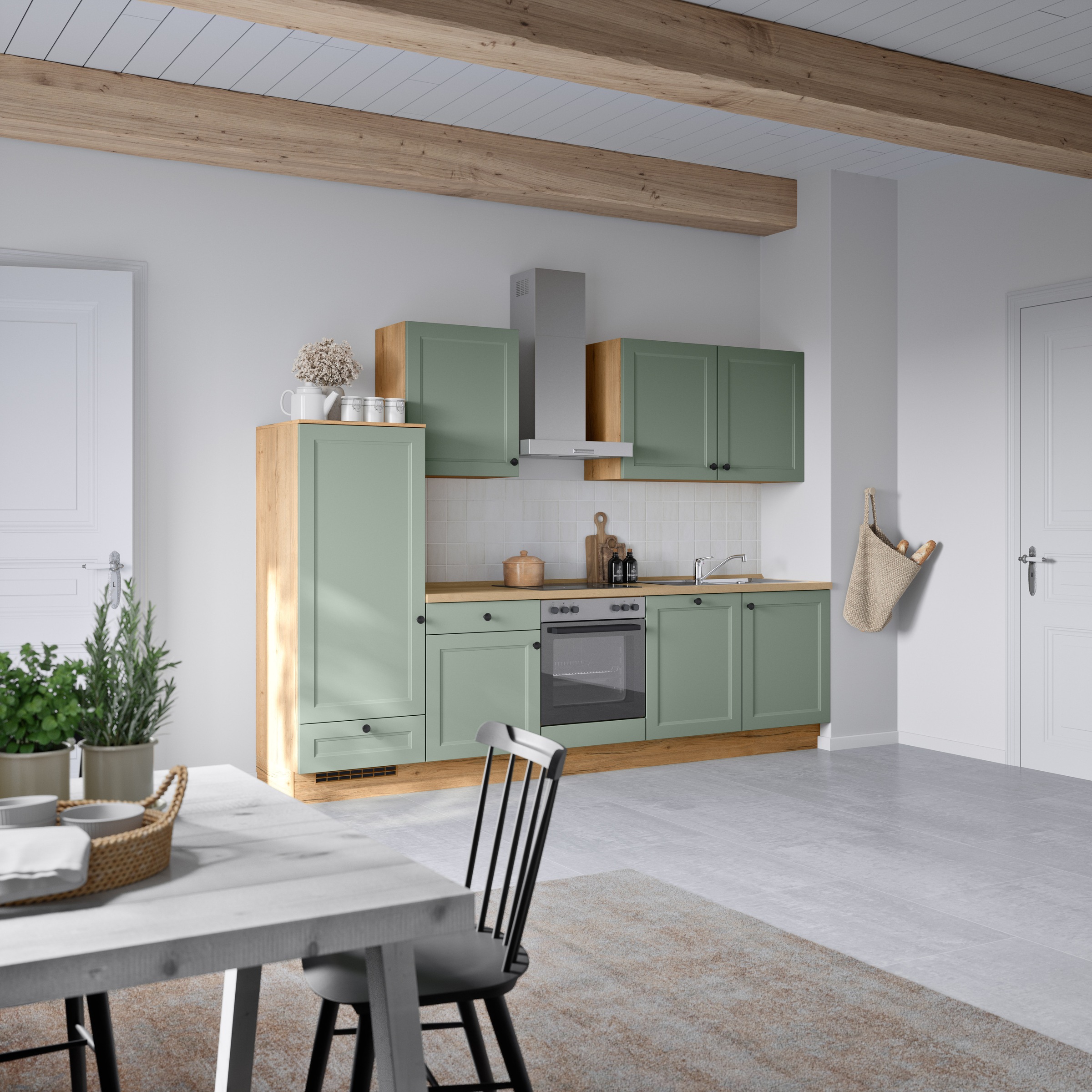 nobilia® Küchenzeile »"Cascada I"«, vormontiert, Ausrichtung wählbar, Breite 300 cm, wahlw. mit E-Geräten