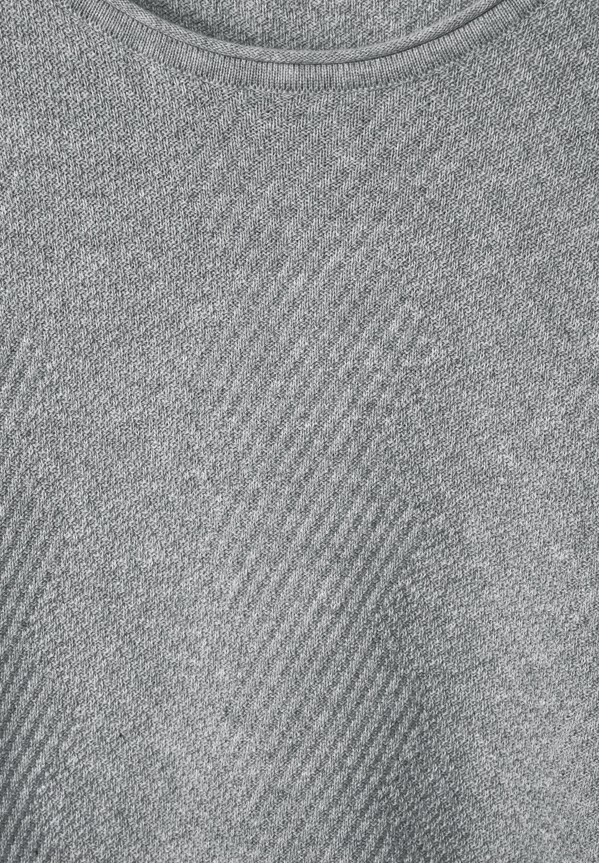STREET ONE MEN Strickpullover, mit Rundhalsausschnitt