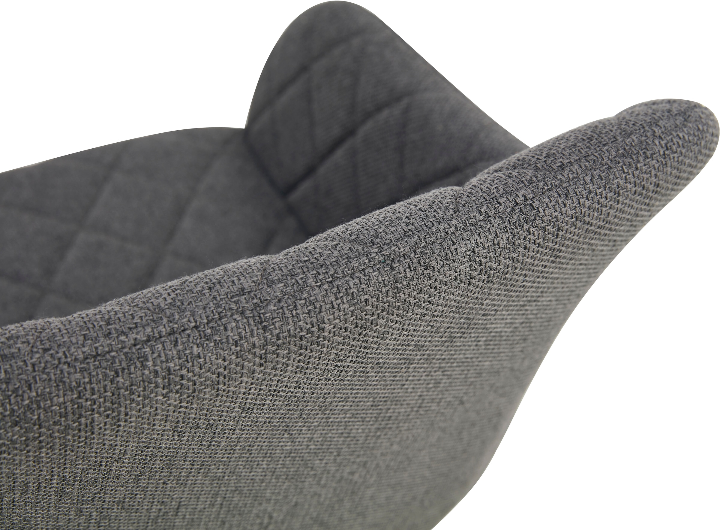 Home affaire Esszimmerstuhl »SUDBURRY, 2er Set, mit Metallgestell in matt schwarz« (Set) 2 Stk.in verschiedenen Farben, Belsatbarkeit pro Stuhl 120 kg, mit Griffloch