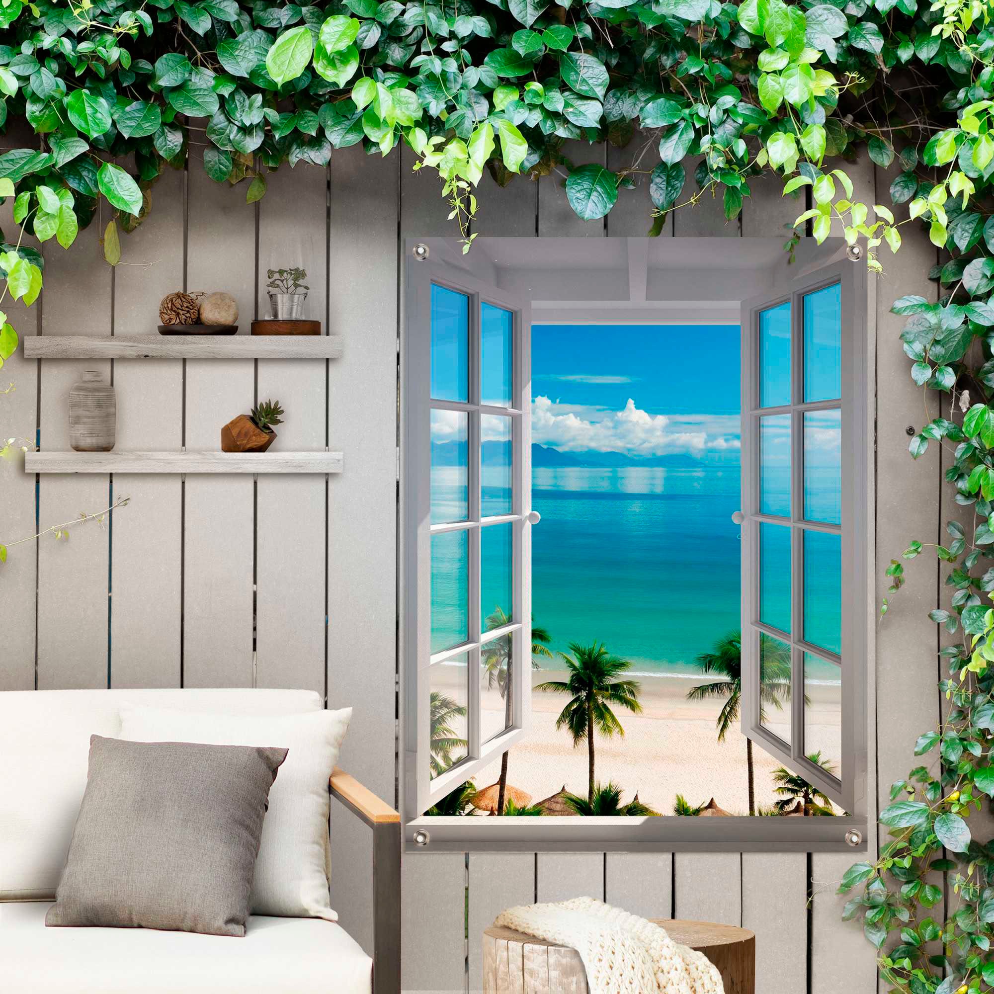 Reinders Poster "Fenster zum Strand" günstig online kaufen