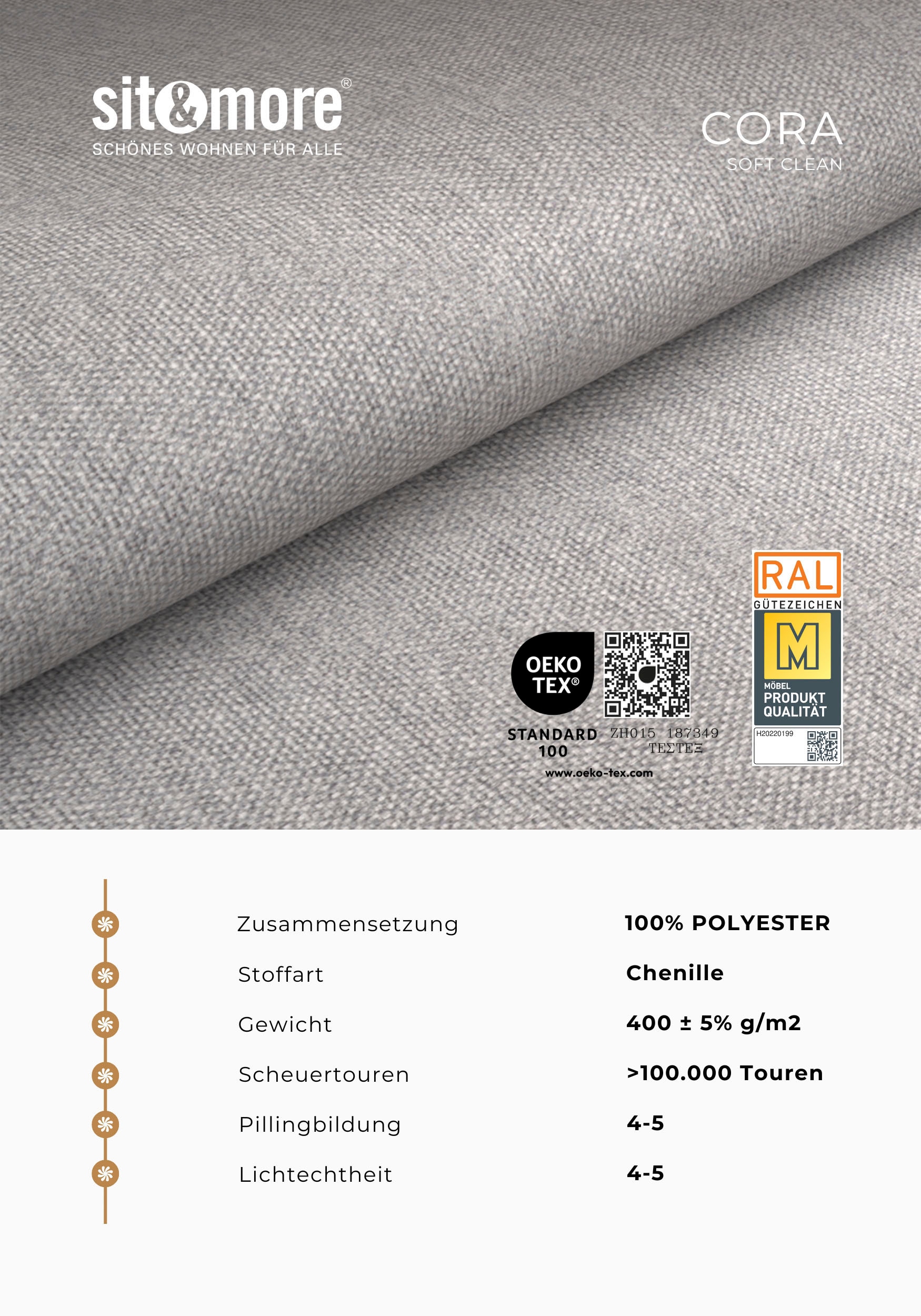 sit&more Sofa-Kopfstütze »Chelsea, B: 50 cm« Set,  2 Stück, verschiedene Stofffarben