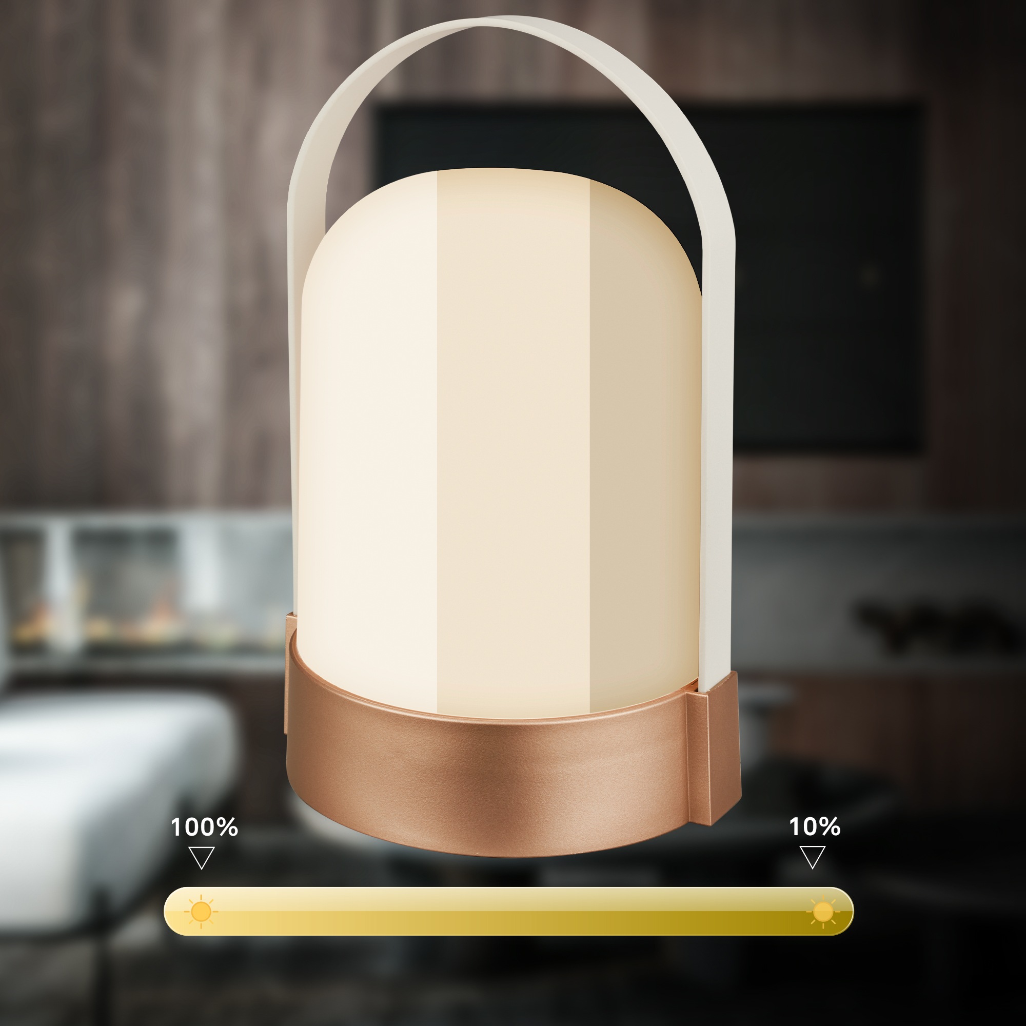 Briloner Leuchten LED Tischleuchte »ASA BIG« LED-Board 1 Stk. Warmweiß 14,5x13,5x24 cm, Indoor/Outdoor, Balkon, Terrasse, Wohnzimmer