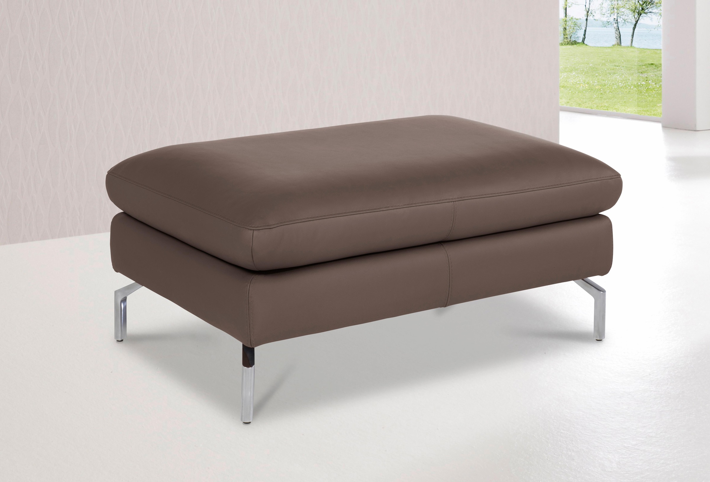 CALIA ITALIA Hocker "Dave mit edlem Metallfuß" günstig online kaufen