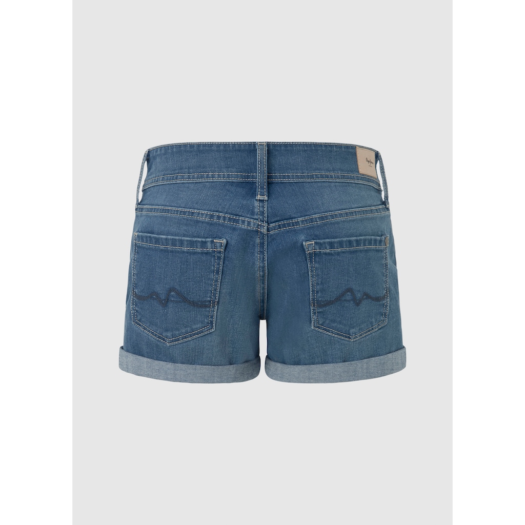 Pepe Jeans Jeansshorts, mit Umschlagsaum