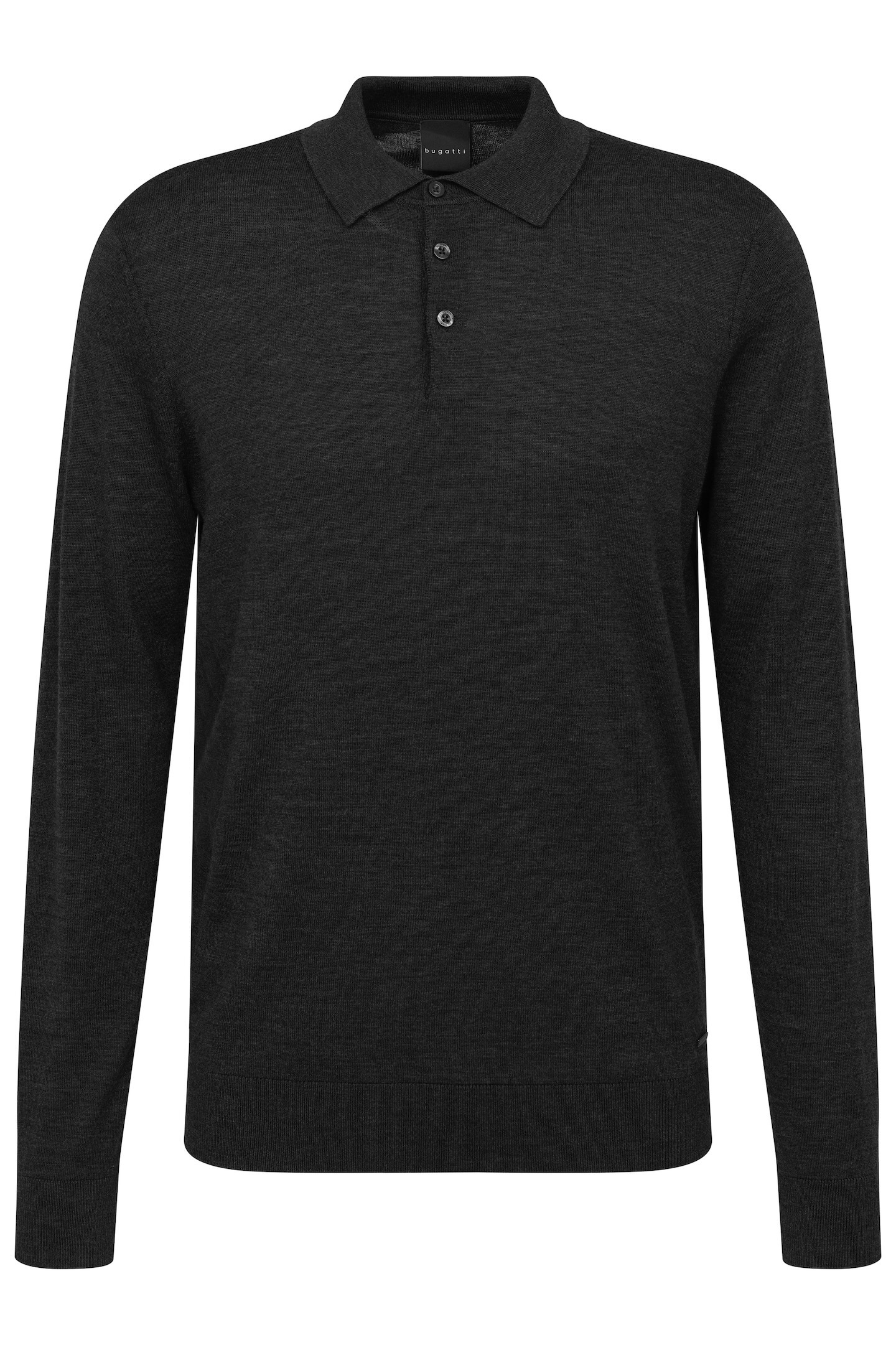 bugatti Langarm-Poloshirt, in moderner Optik