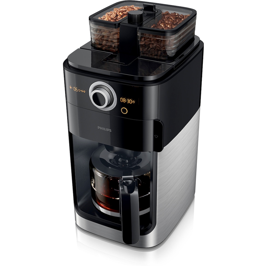Philips Kaffeemaschine mit Mahlwerk »Grind & Brew HD7769/00«, 1,2 l Kaffeekanne