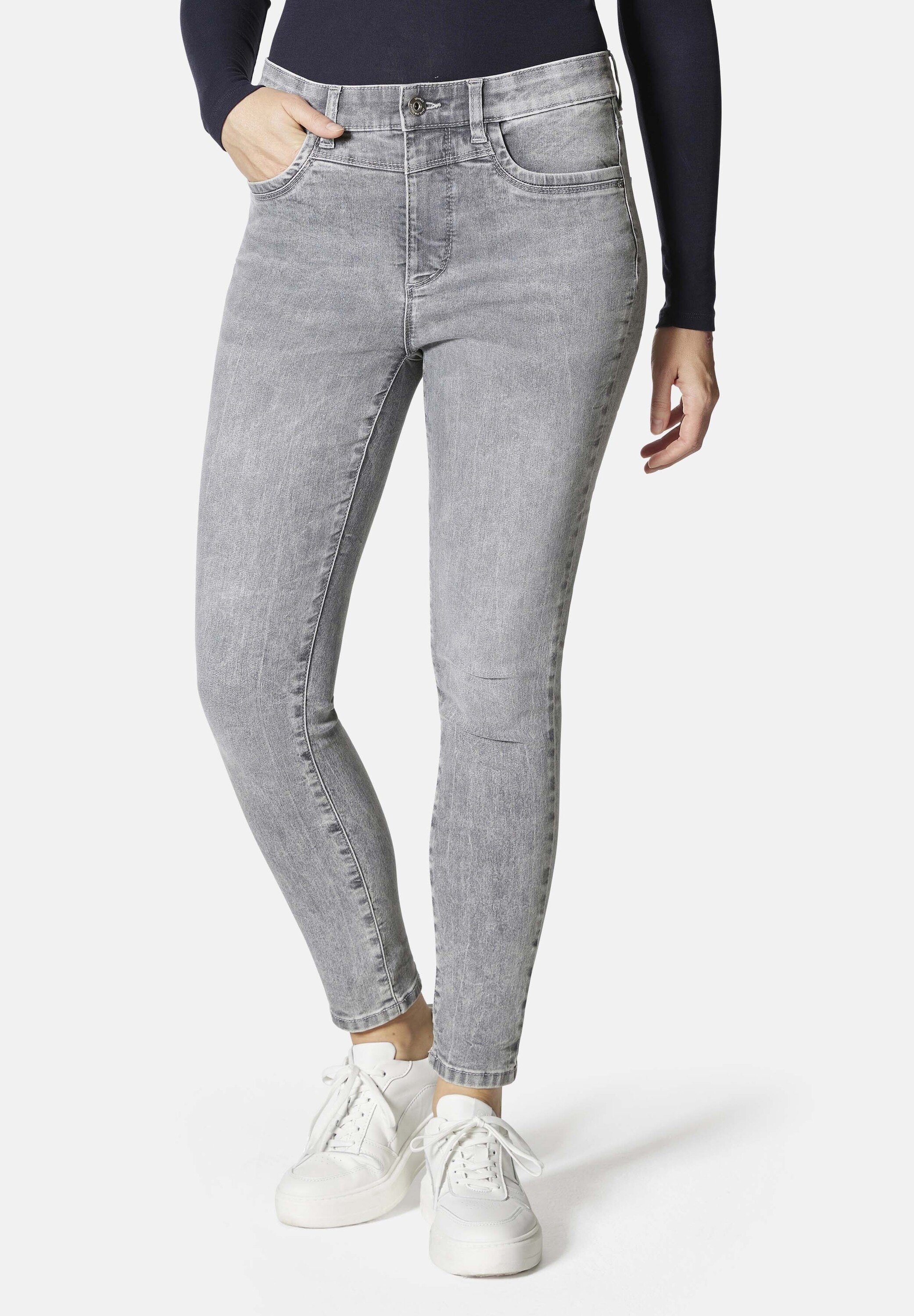 STOOKER WOMEN 5-Pocket-Jeans "Rio Fexxi Move Strass Skinny Fit Jeans" Skinn günstig online kaufen