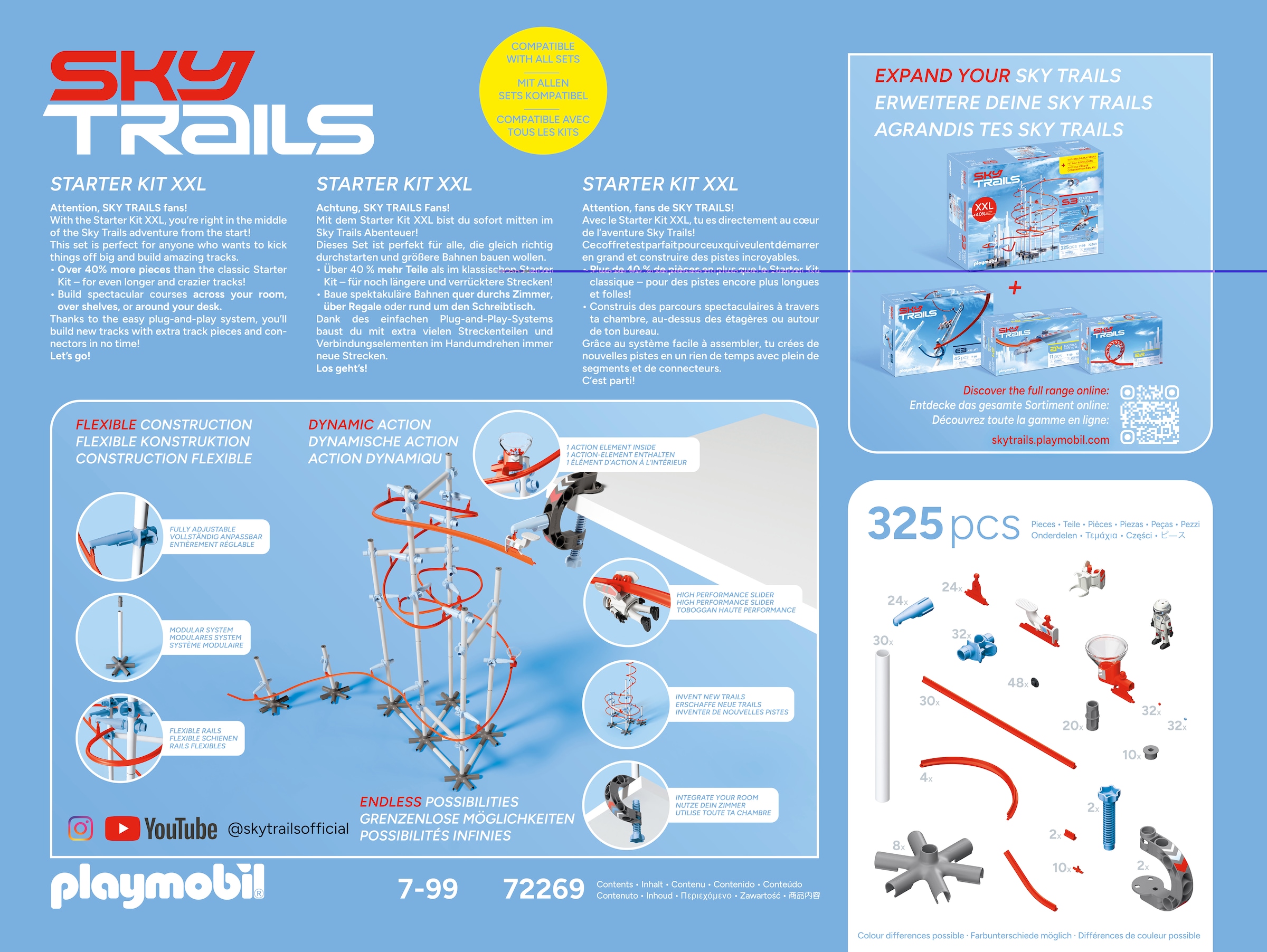 Playmobil® Konstruktions-Spielset »Starter Kit XXL (72269), SkyTrails« Made in Europe