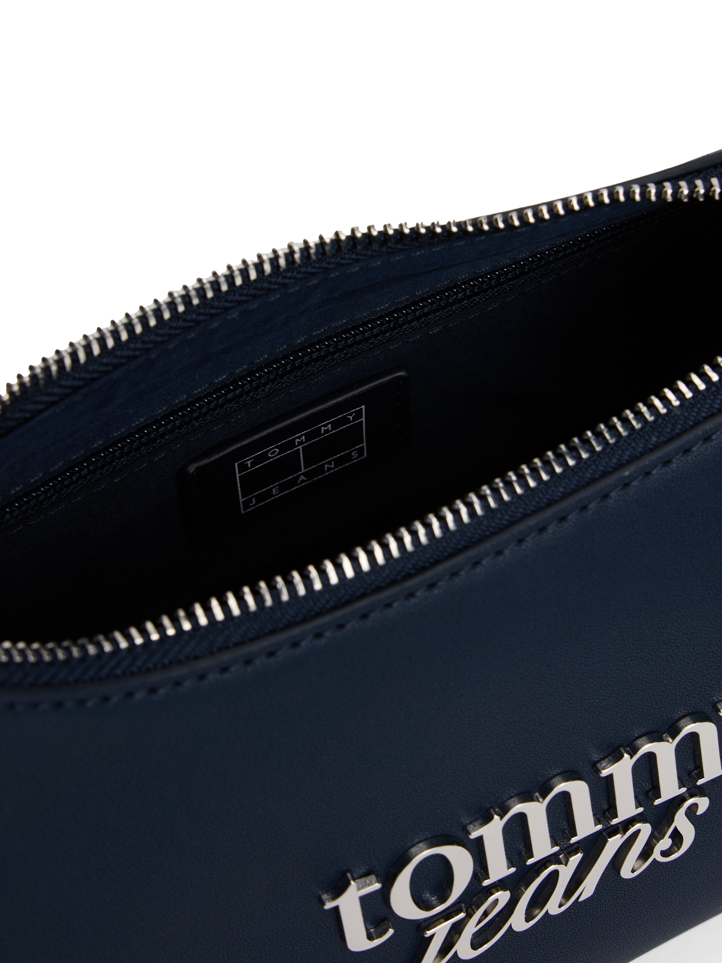 Tommy Jeans Schultertasche »TJW BOLD SCRIPT SHOULDER BAG«, Damen Umhängetasche, Hobobag, mit auffälligem Logo-Schmuckelement