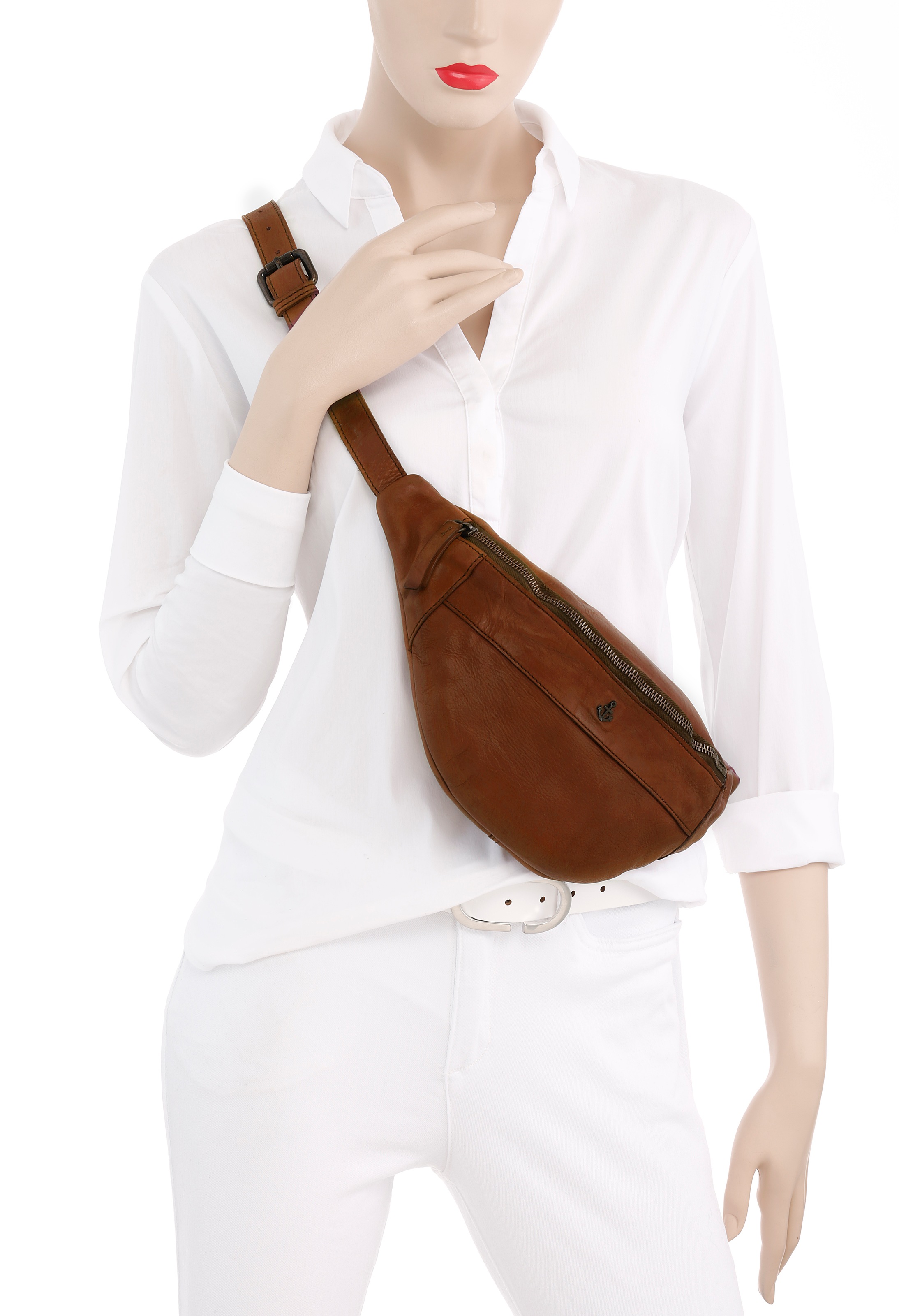 HARBOUR 2nd Bauchtasche "Jamie" Umhängetasche Gürteltasche mit Logo-Anhänge günstig online kaufen