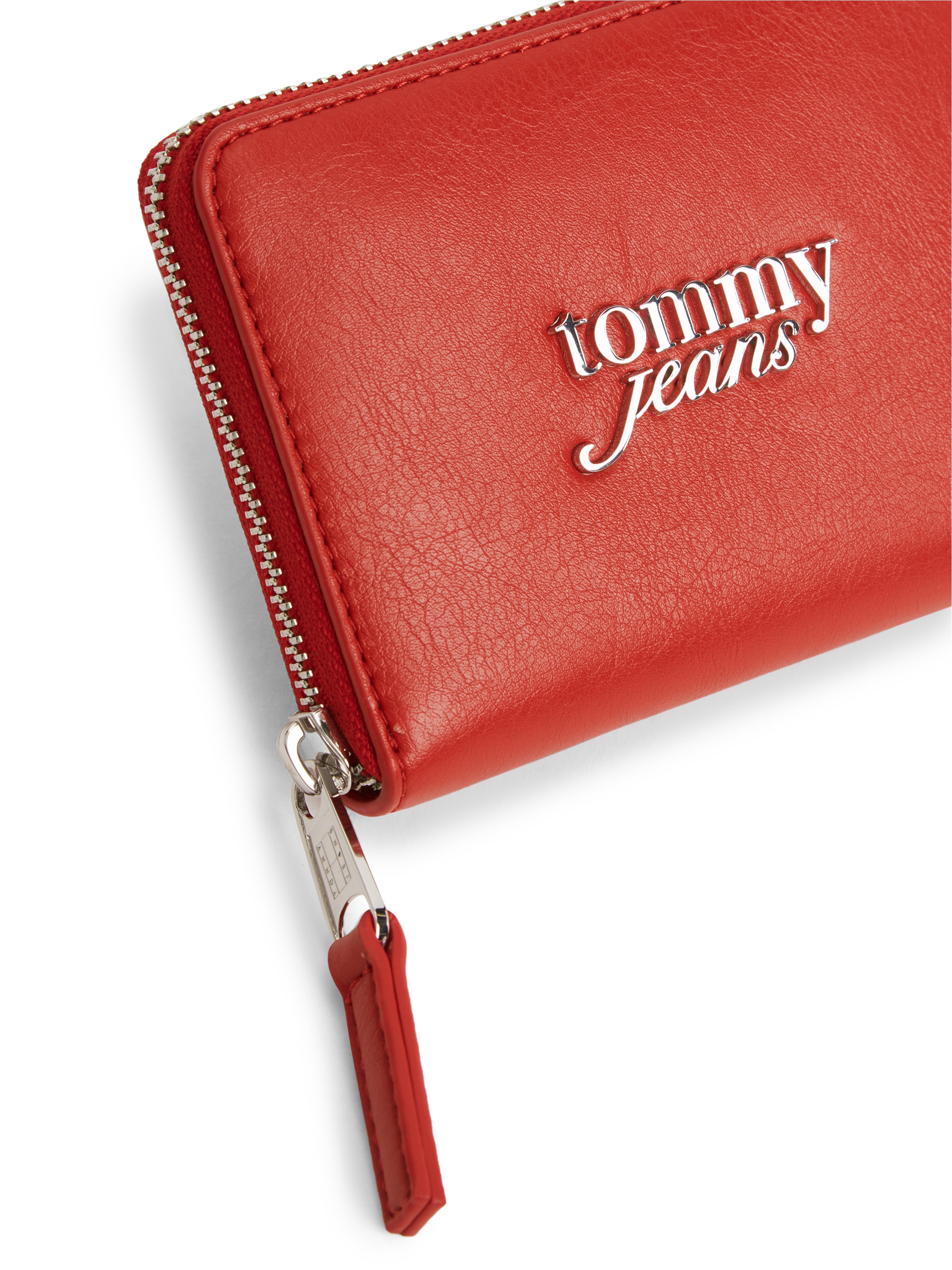 Tommy Jeans Geldbörse »TJW BOLD MED ZA« Damen Geldbeutel, Portemonnaie mit Logo-Schmuckelement