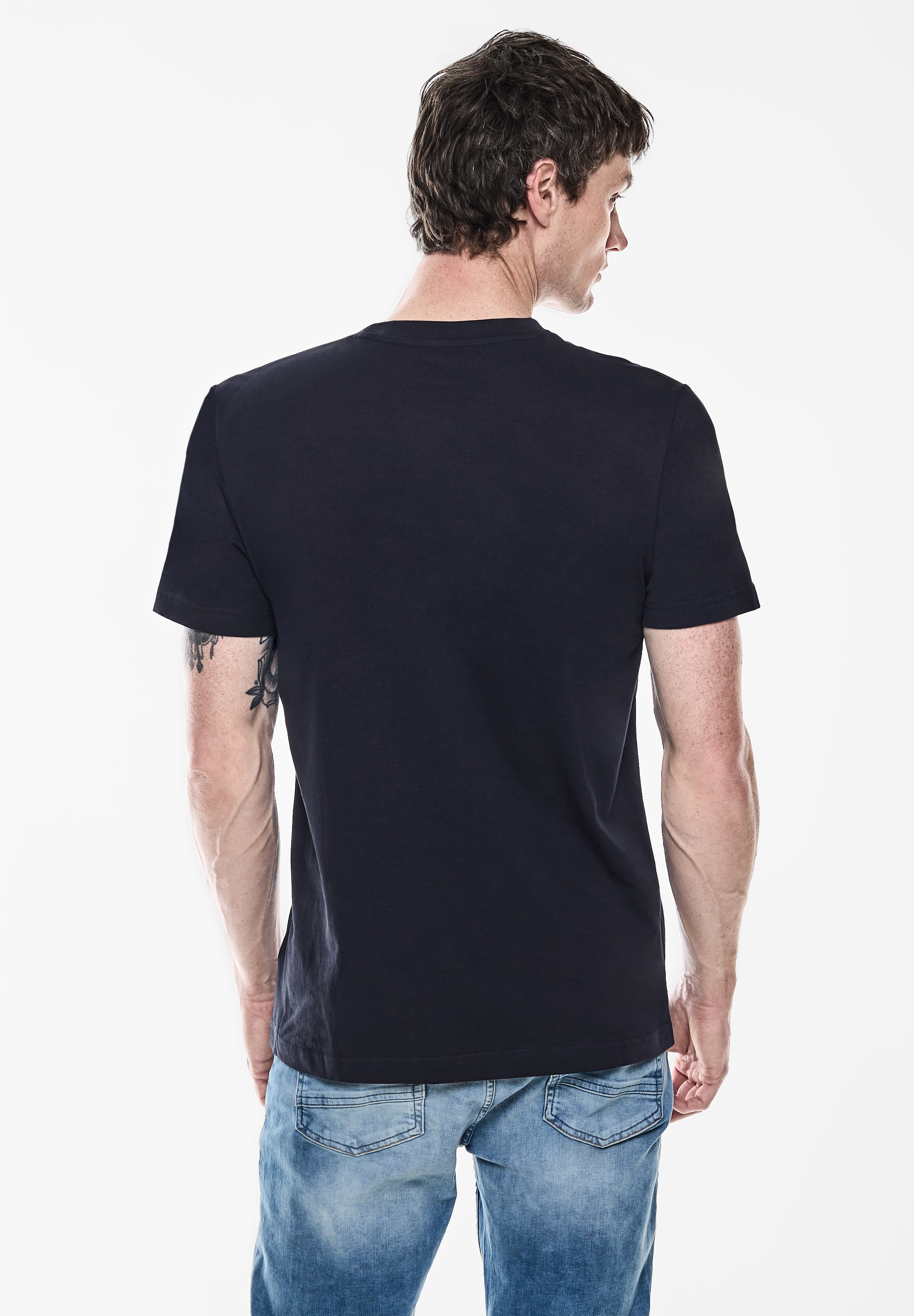 STREET ONE MEN T-Shirt, aus reiner Baumwolle