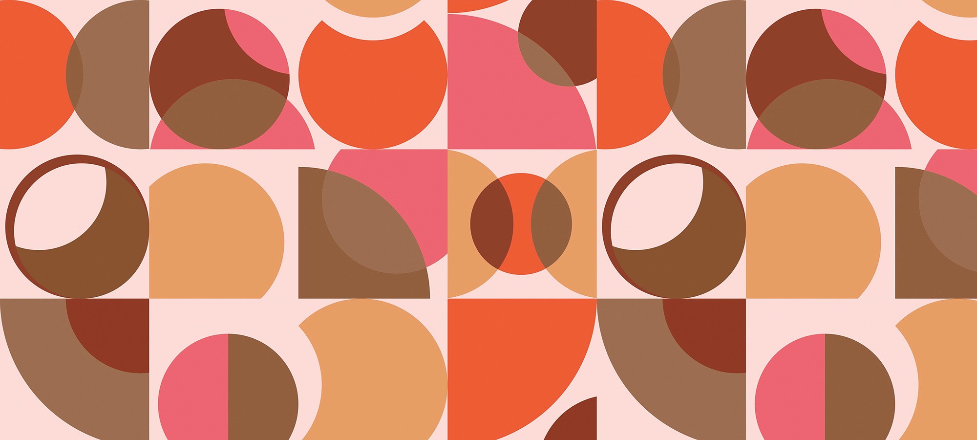 Architects Paper Fototapete "Atelier 47 Circles Artwork 3" geometrisch glatt Vlies, Wand, Schräge, Decke