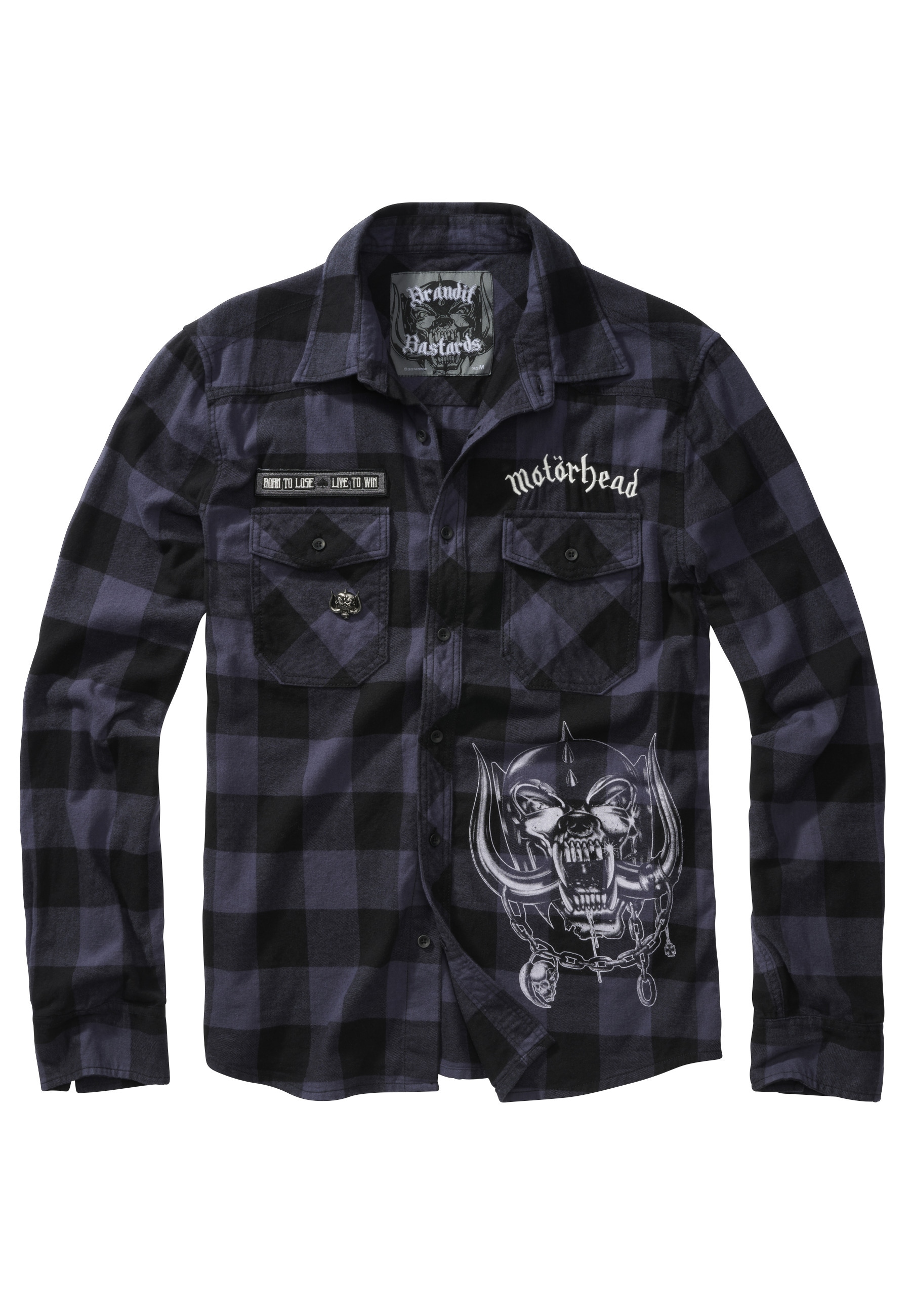 Brandit Flanellhemd "Brandit Herren Motörhead Checkshirt" 1 günstig online kaufen
