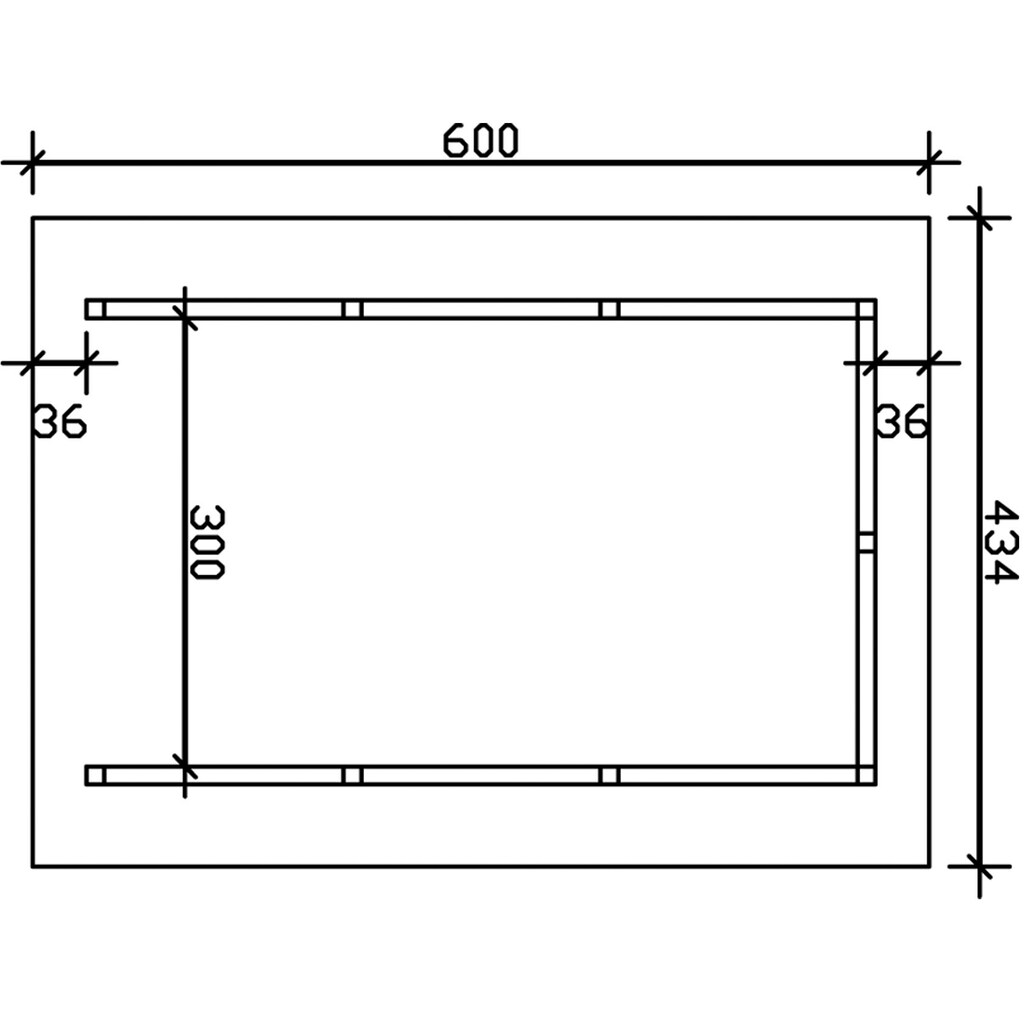 Skanholz Einzelcarport »Schwarzwald«, KVH, Fichte, 300 cm, Natur