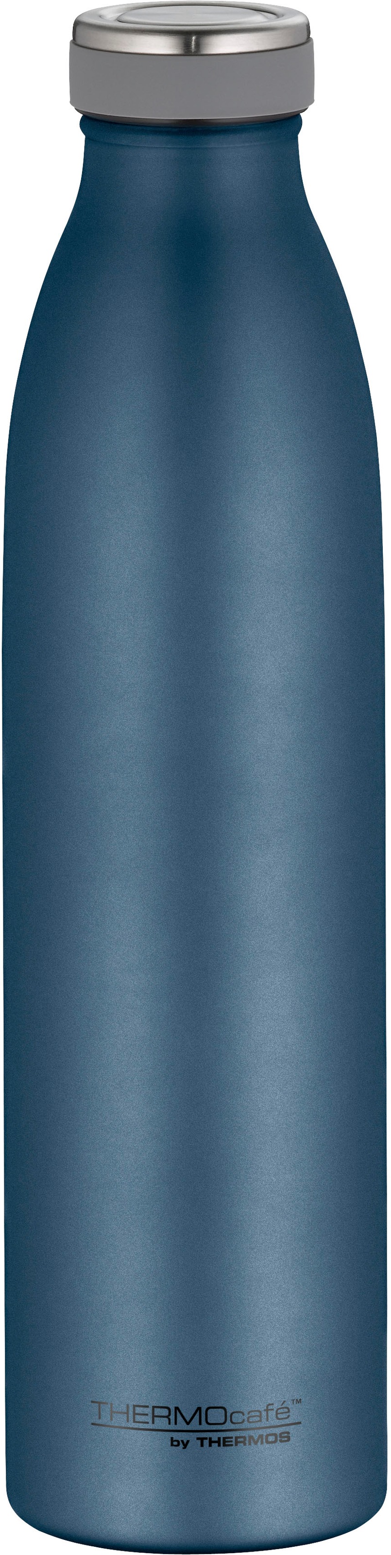 THERMOCAFÉ Isolierflasche "TC BOTTLE, aus doppelwandigem Edelstahl, spülmaschinenfest", 750mlnight blau mat, Trinkflaschen, gummierter