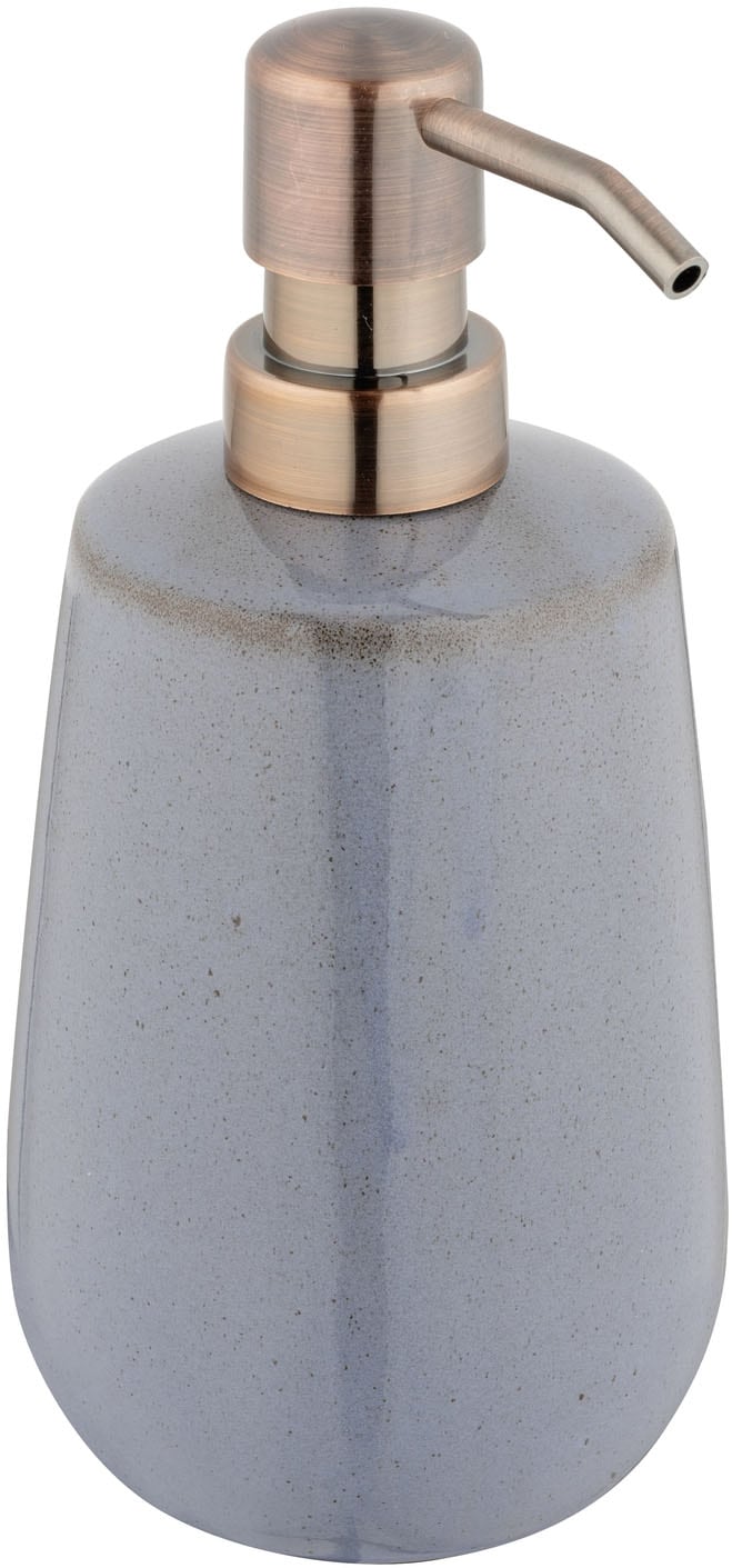 WENKO Seifenspender "Sirmione" für Flüssigseife aus Keramik mit Kupferakzen günstig online kaufen