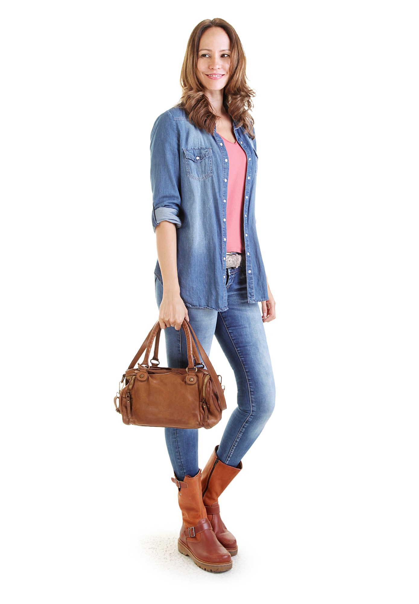 X-Zone Henkeltasche, echt Leder, Made in Italy