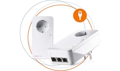 DEVOLO LAN-Router »Magic 2 LAN triple Starterkit (2400Mbit, Powerline, 4x GbitLAN,... kaufen
