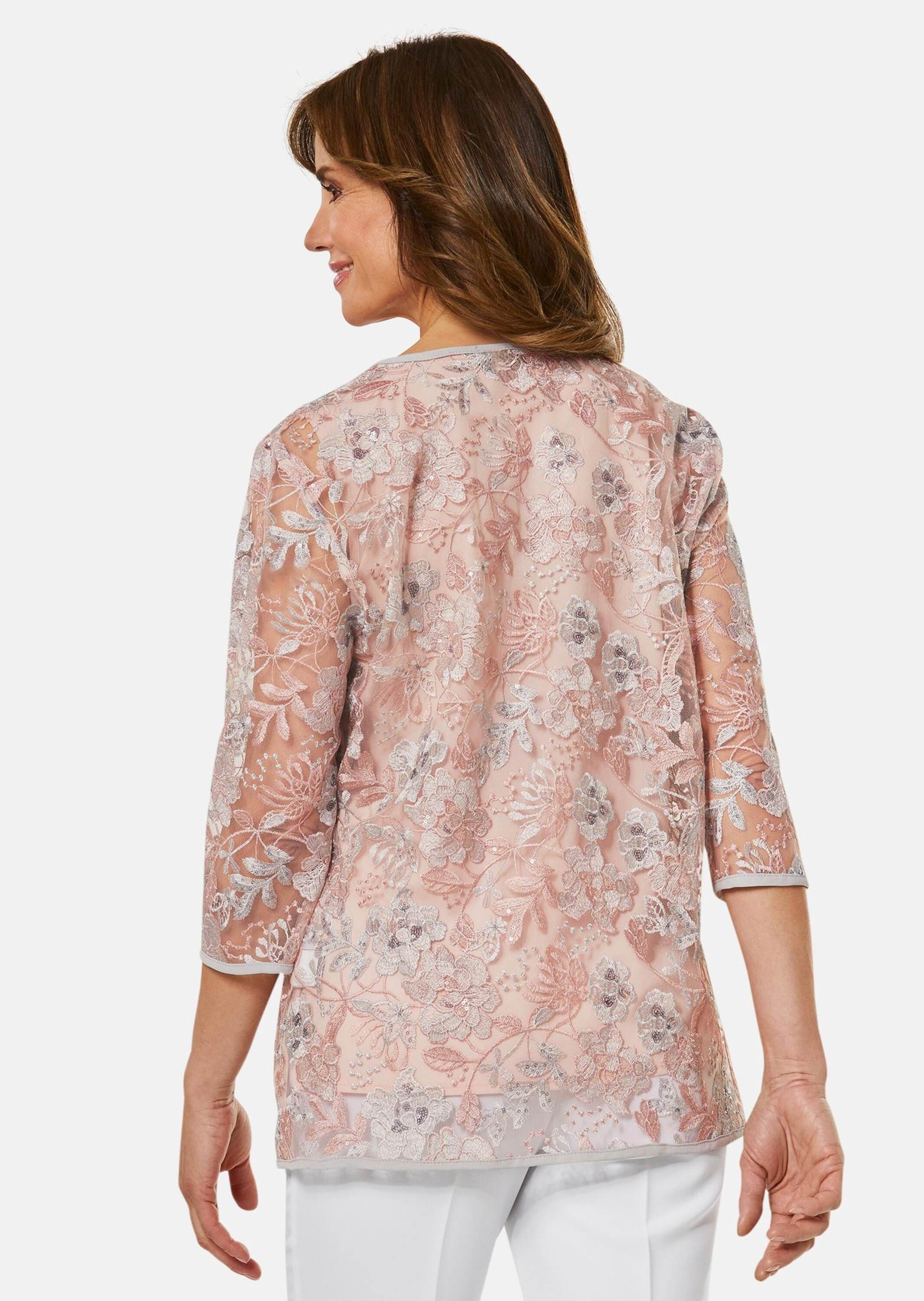 GOLDNER Klassische Bluse »Blusen-Set Aufwendig besticktes Blusen-Set«