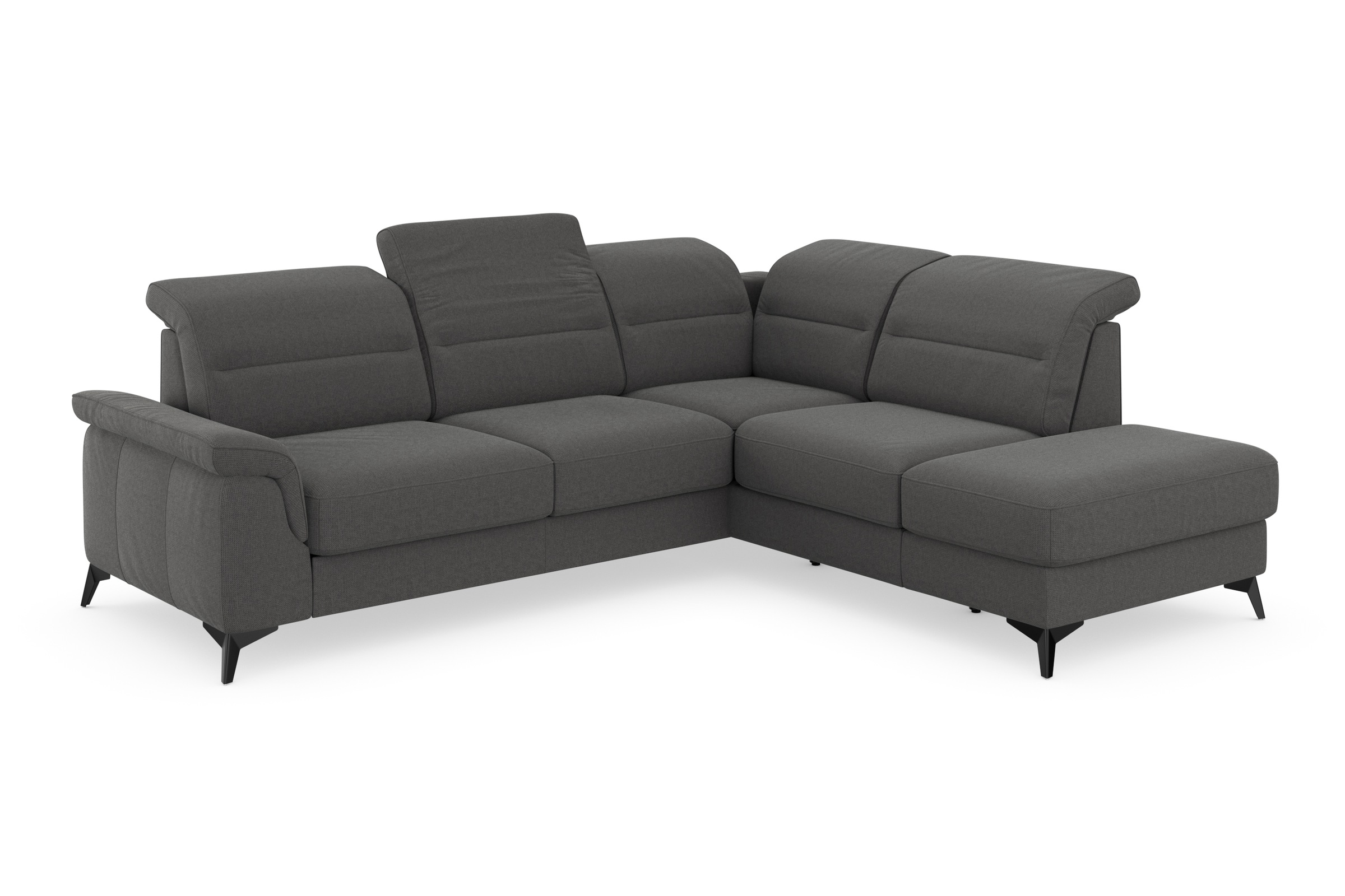 Thumbnail - sit&more Ecksofa "Sinatra L-Form", mit Ottomane, optional mit Kopfteilverstellung und Armteilfunktion