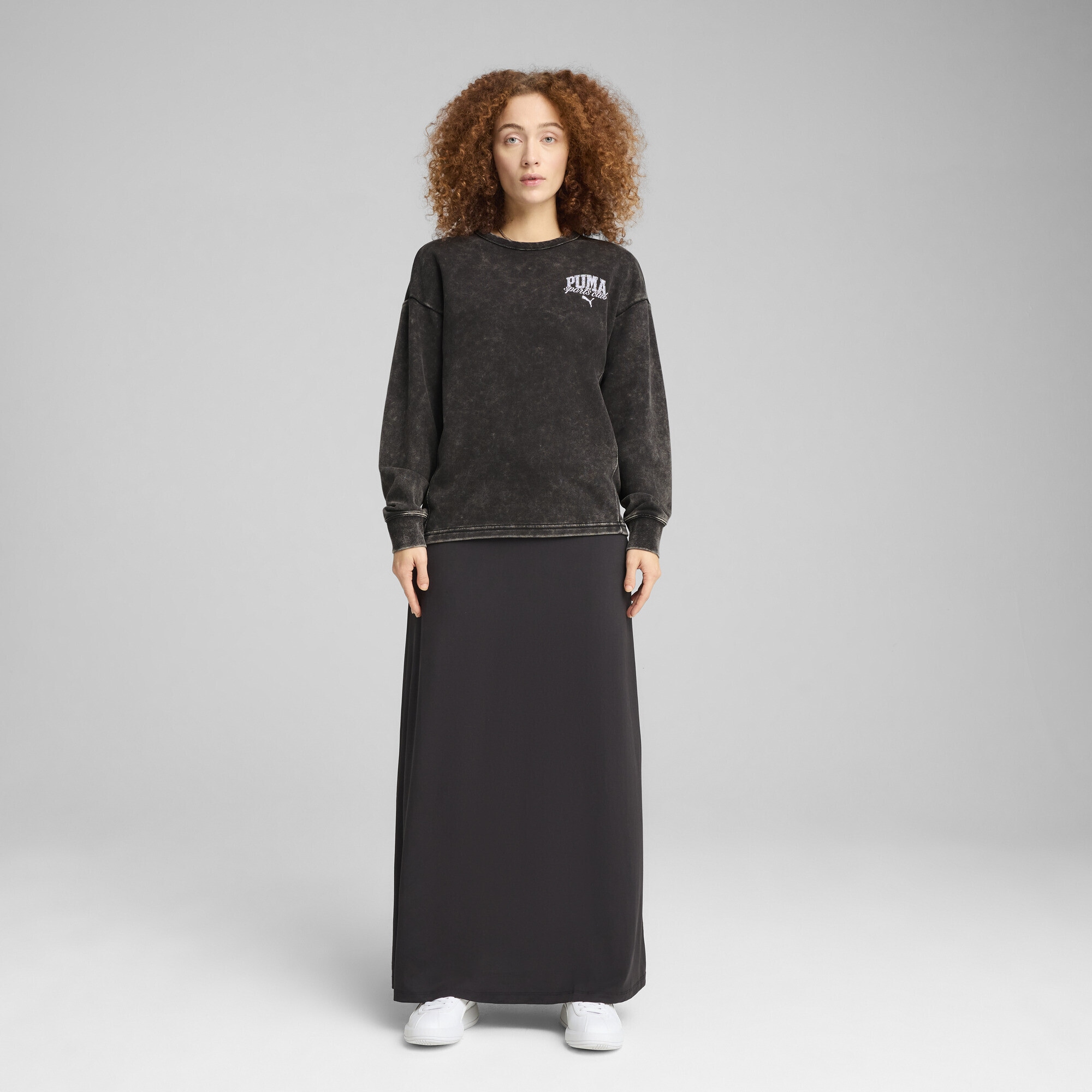 PUMA Sweatshirt »PUMA CLASS Bequemer Crewneck mit Waschung Damen«