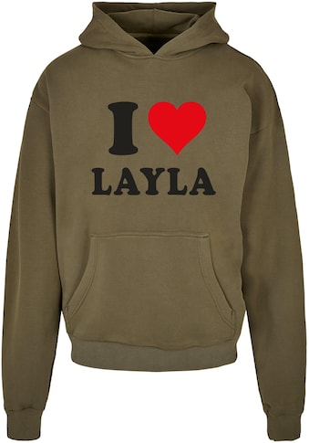 Merchcode Hoodie »Herren I Love Layla Ultra Heav...