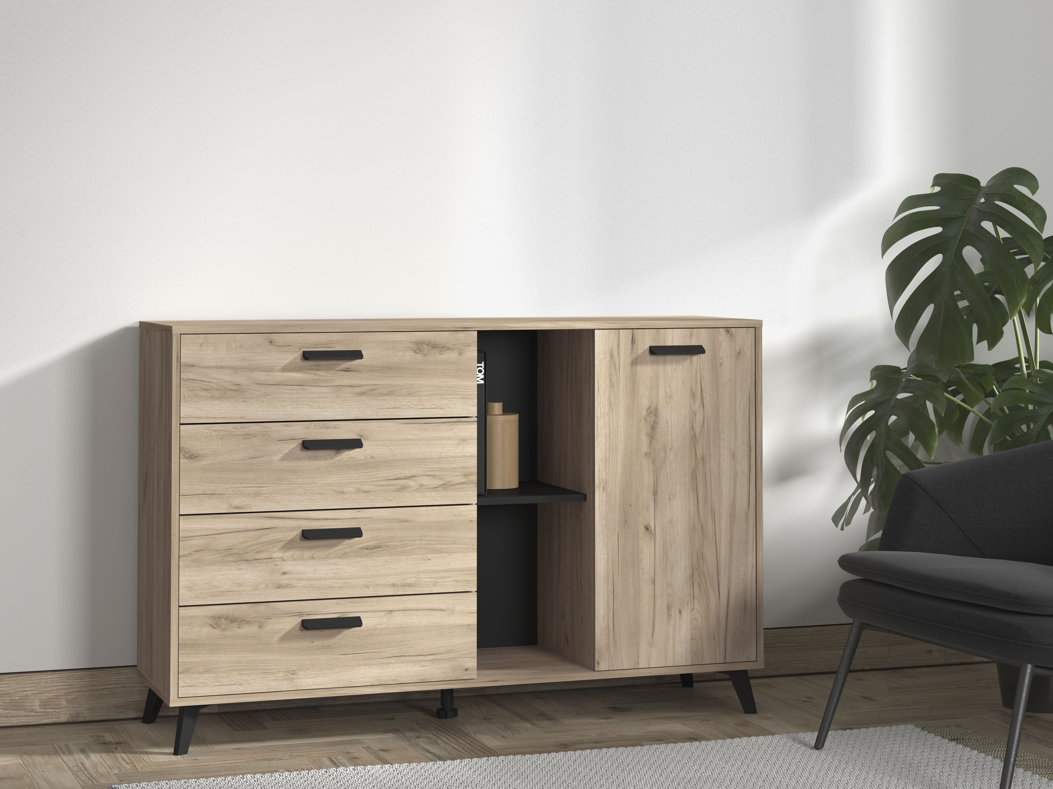 OTTO home Sideboard "Umbria" Kommode, Breite 137 cm