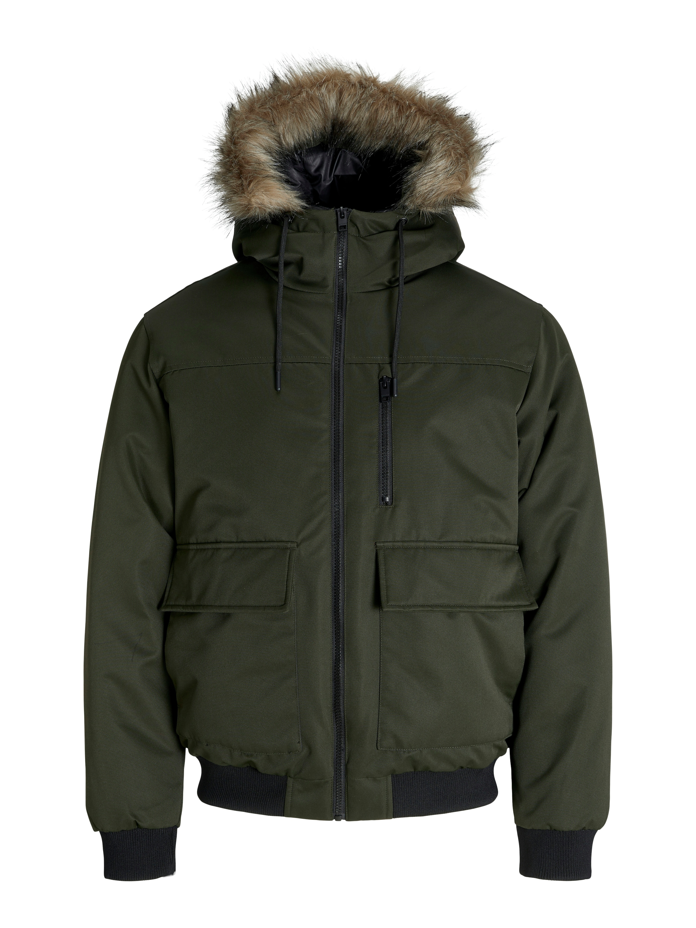Jack & Jones Bomberjacke "JJCHARLIE DETACHABLE FAUX FUR BOMBER" mit Kapuze günstig online kaufen
