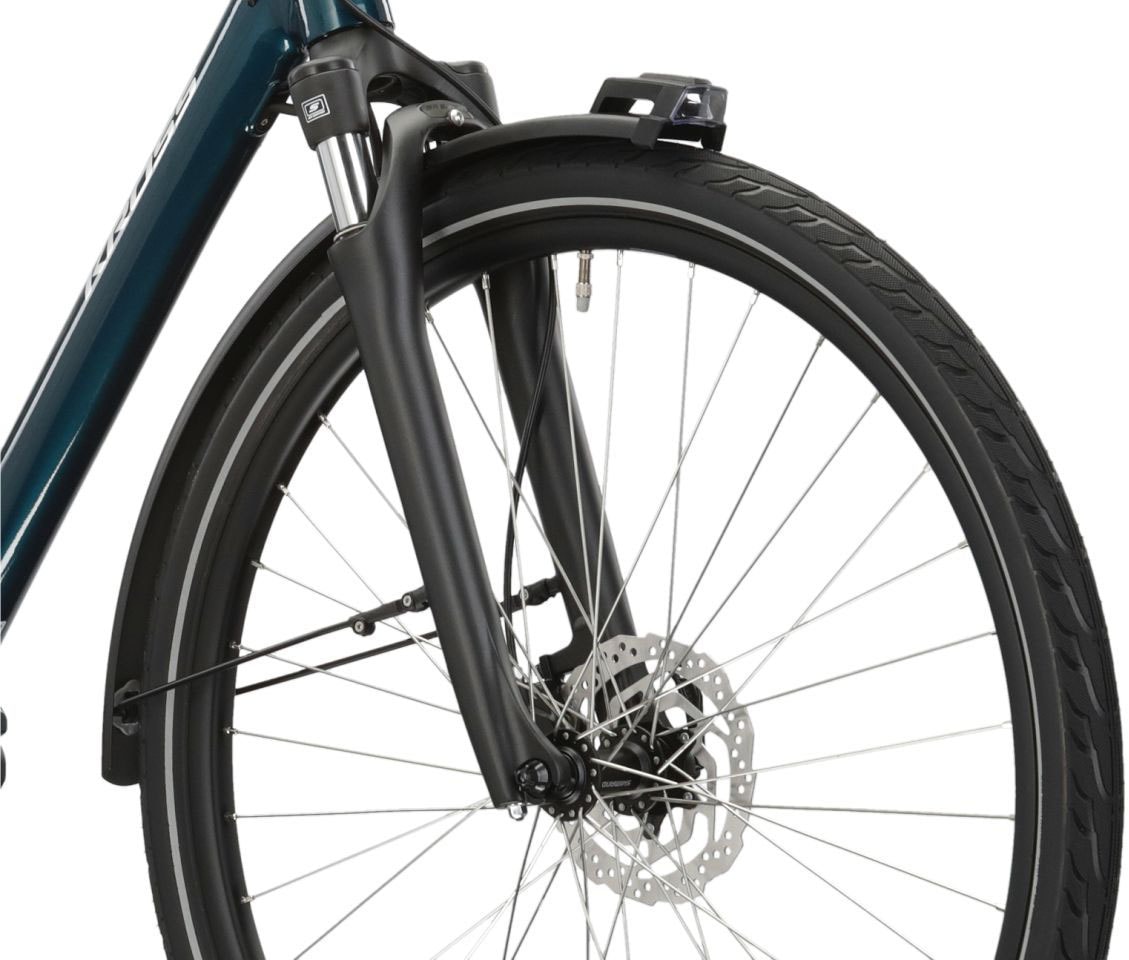 Kross »E-Citybike Sentio Hybrid 5.0 28 Zoll blau« 7 Gang Shimano NEXUS Schaltwerk Nabenschaltung Mittelmotor 250 W Pedelec, Elektrofahrrad für Damen und Herren