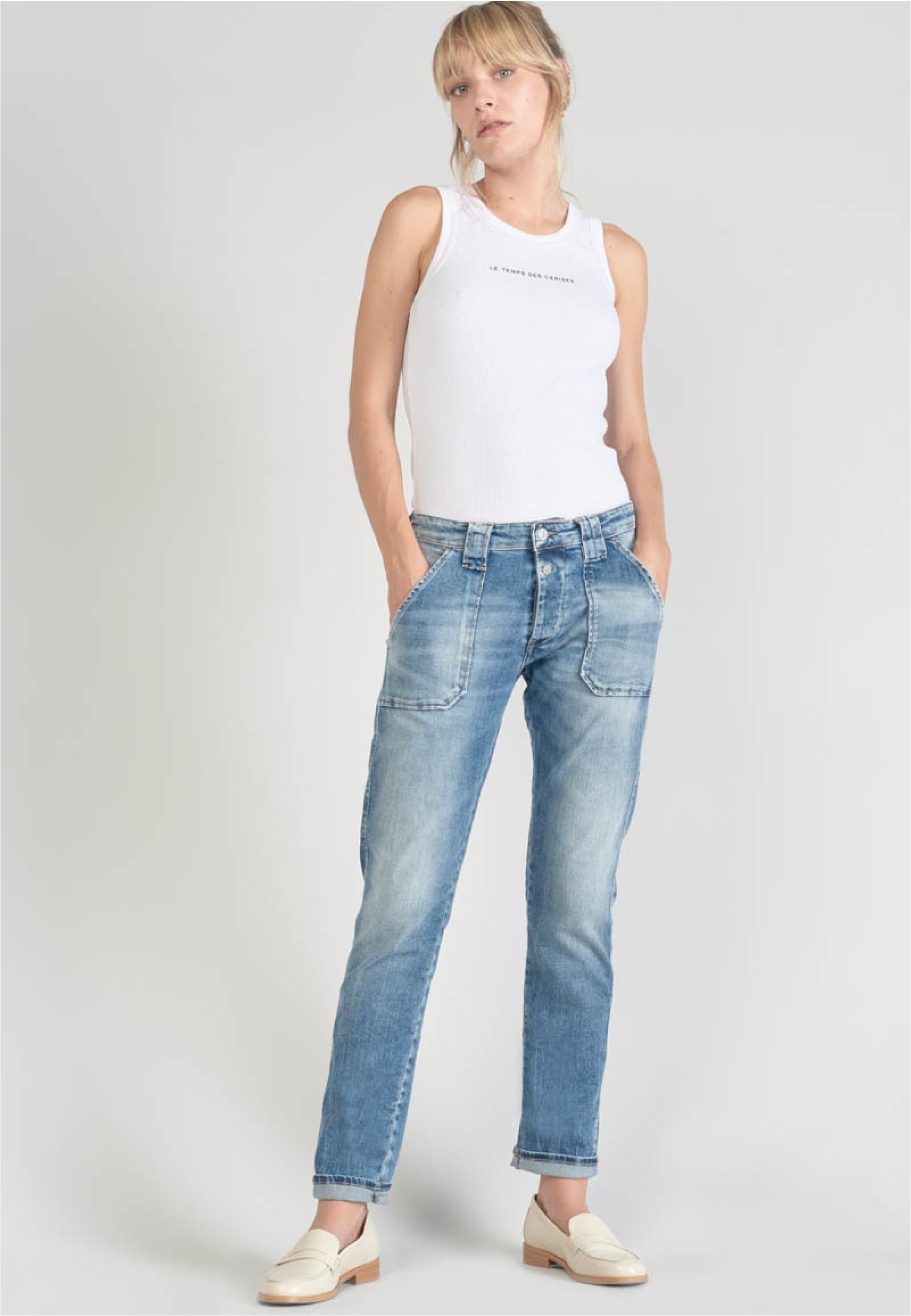 Le Temps Des Cerises Bequeme Jeans »200/43 Boyfit«, mit modischen Inlaid-Taschen