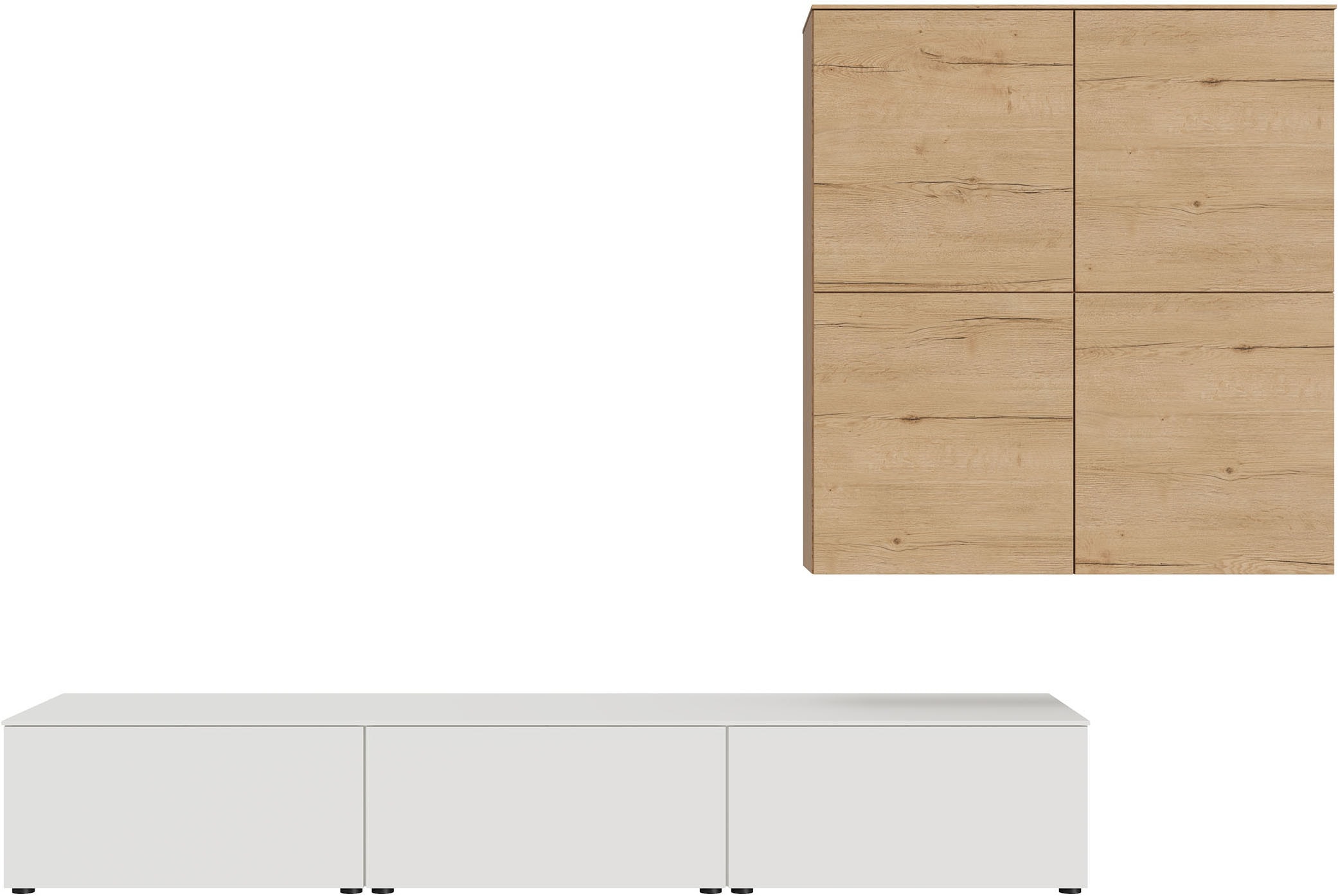 nobilia® Wohnzimmer-Set »Style, variabel montierbar«