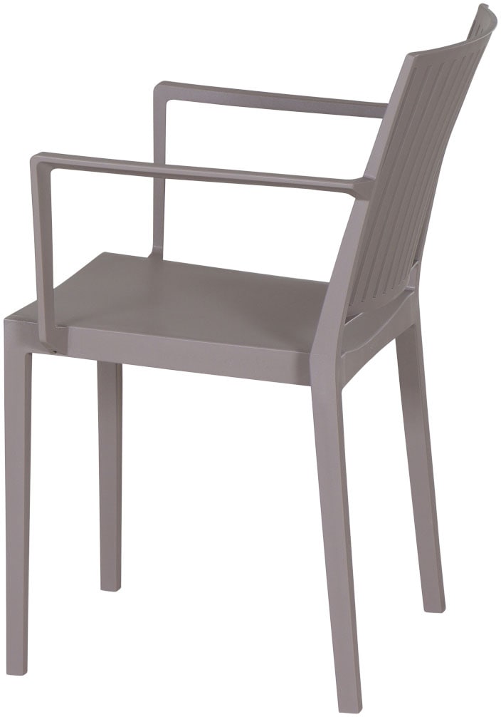 Siena Garden Gartensessel »Lane 2er Set Stapelsessel taupe« Set, 2 Stk. tlg. Gestell, Polypropylen/Glasfaser