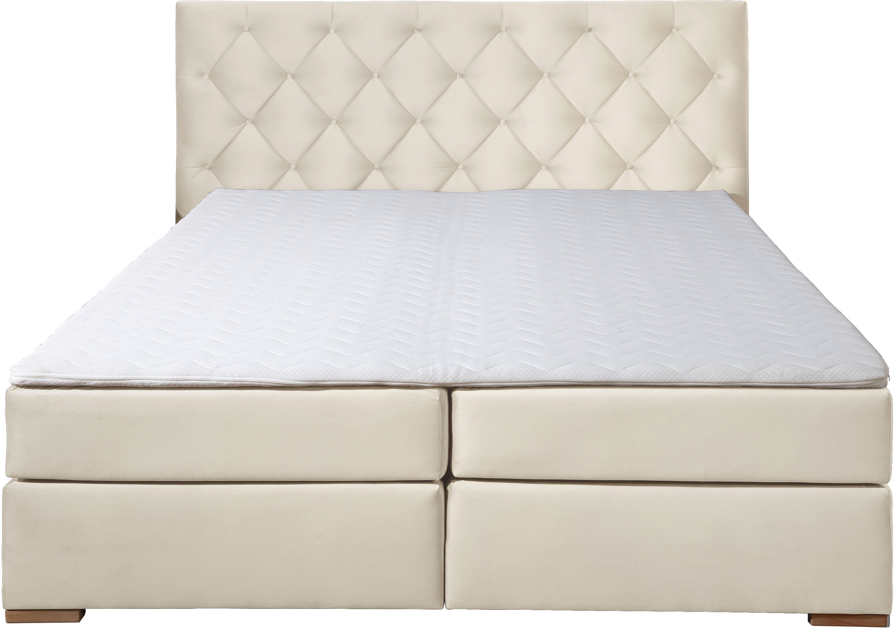 Thumbnail - Home affaire Boxspringbett "Chalon, in verschiedenen Breiten", inkl. Topper, wahlweise in H2, H3 oder H4 erhältlich