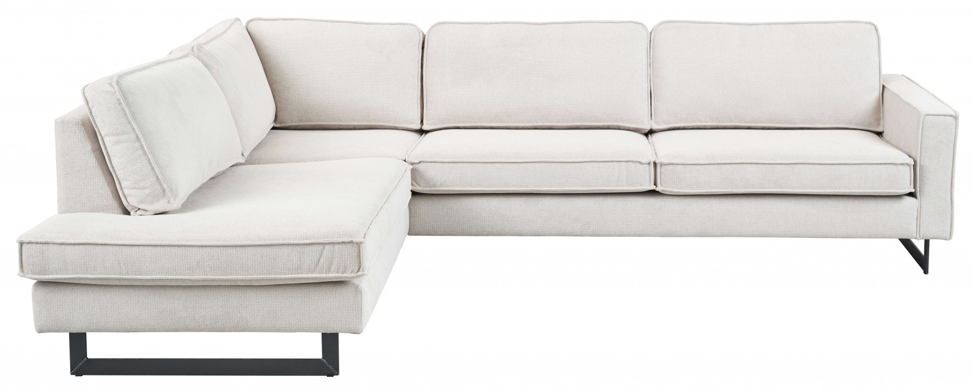 Home affaire Ecksofa "Pinto, 290 cm, Cord, Chenille, Lederoptik, Ottomane l günstig online kaufen