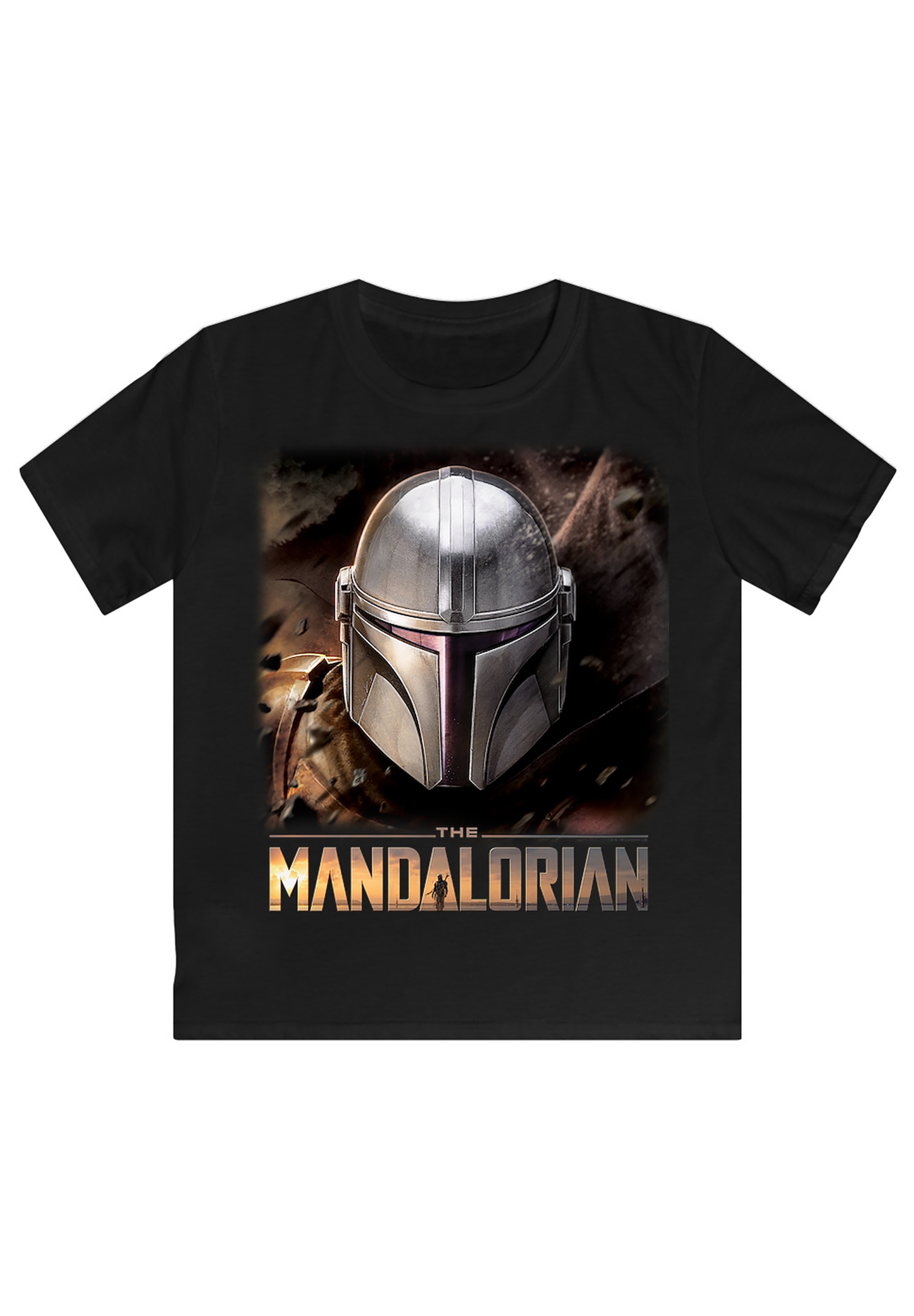 Premium Friday The Mandalorian | »Star Black - Sterne«, BAUR F4NT4STIC T-Shirt Wars Krieg Print Helm der