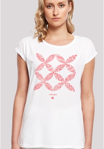 T-Shirt »Blumenmuster Coral«