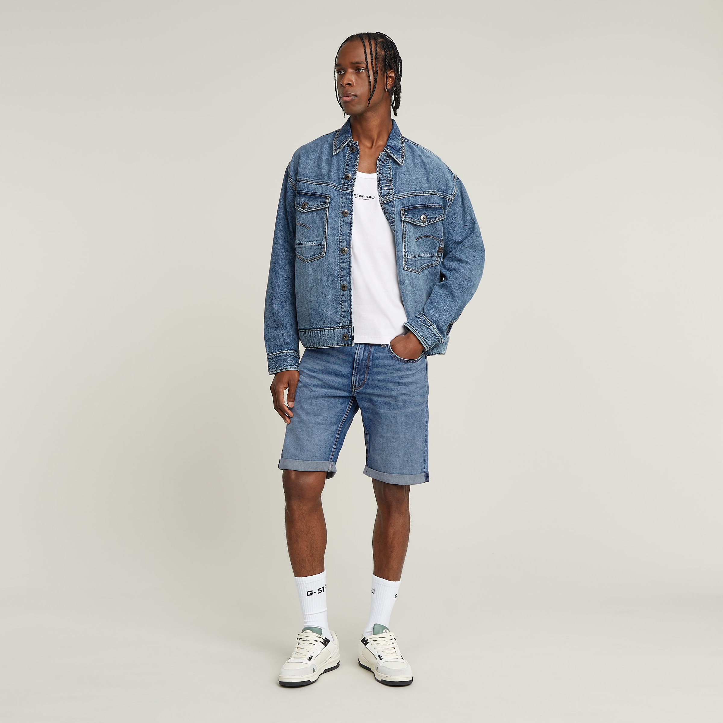 G-STAR Jeansshorts »Mosa«, mit Umschlagsaum