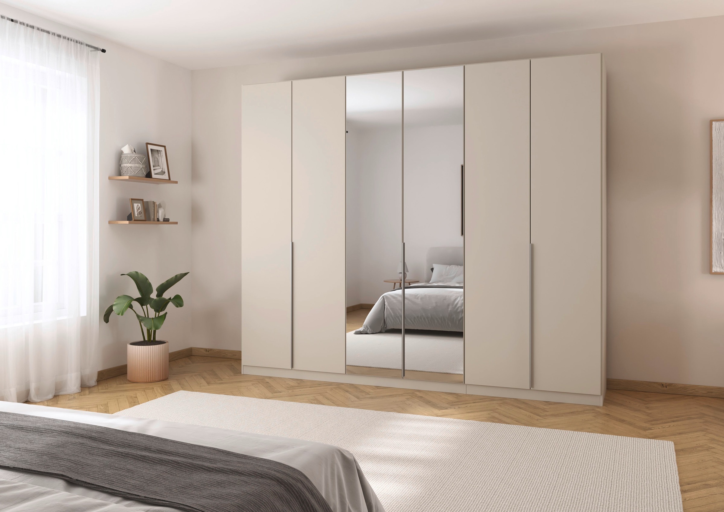 OTTO home Drehtürenschrank "Kleiderschrank Schrank Garderobe AGORDO mit Dek günstig online kaufen