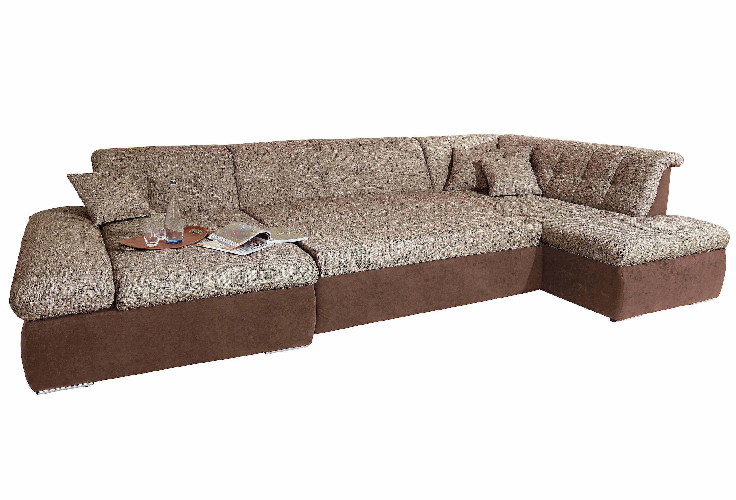 DOMO collection Wohnlandschaft "Moric U-Form, auch in Cord, Breite 353cm, v günstig online kaufen