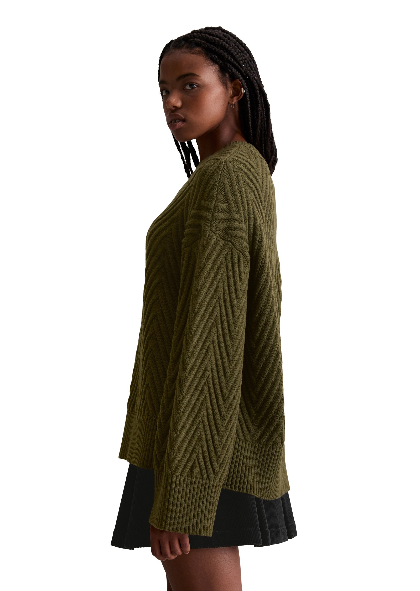 Marc OPolo DENIM Strickpullover "aus weichem Schurwolle-Mix" günstig online kaufen