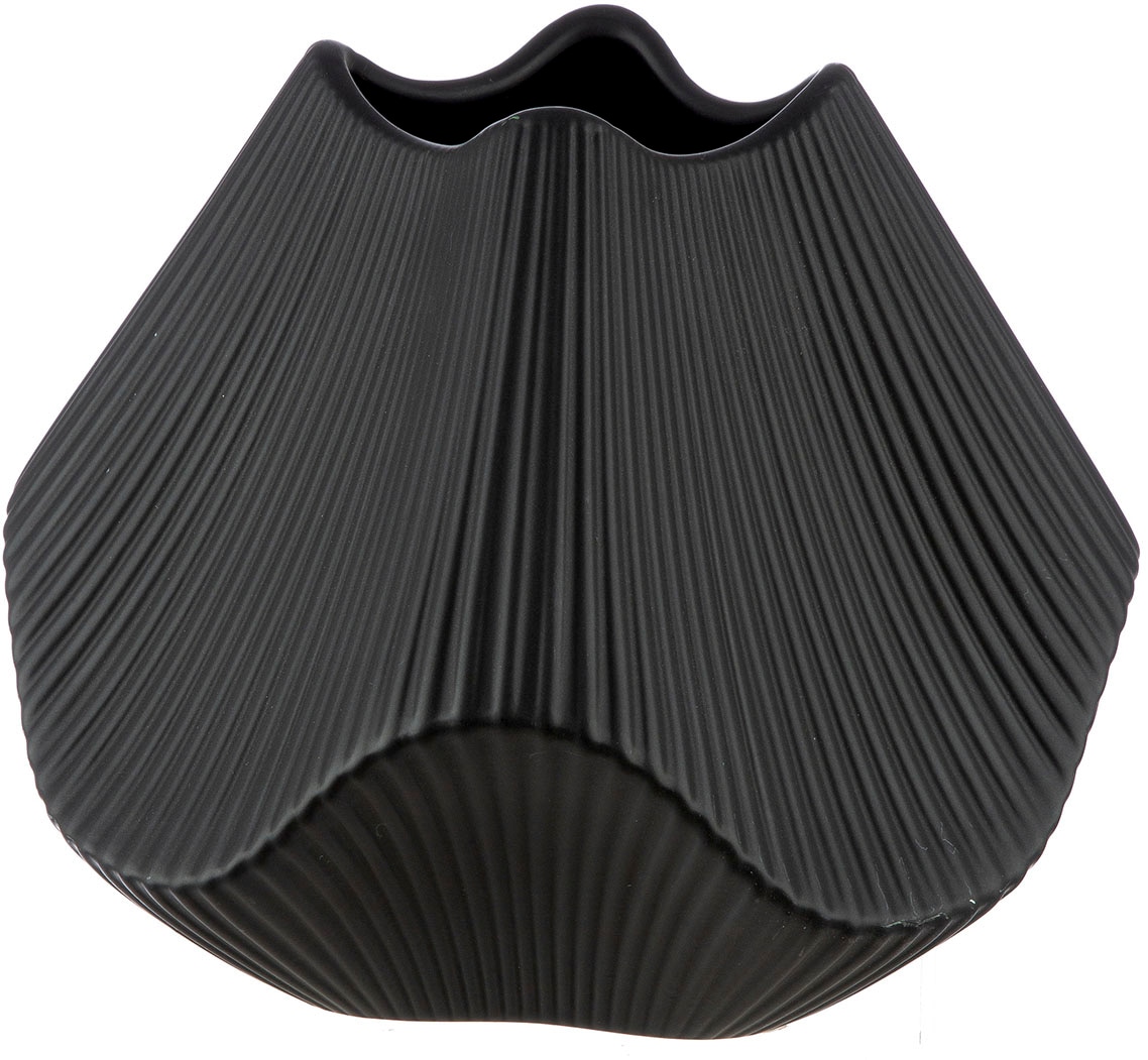 GILDE Tischvase "Vase Lamellen H. 18,5 cm", (1 St.) günstig online kaufen