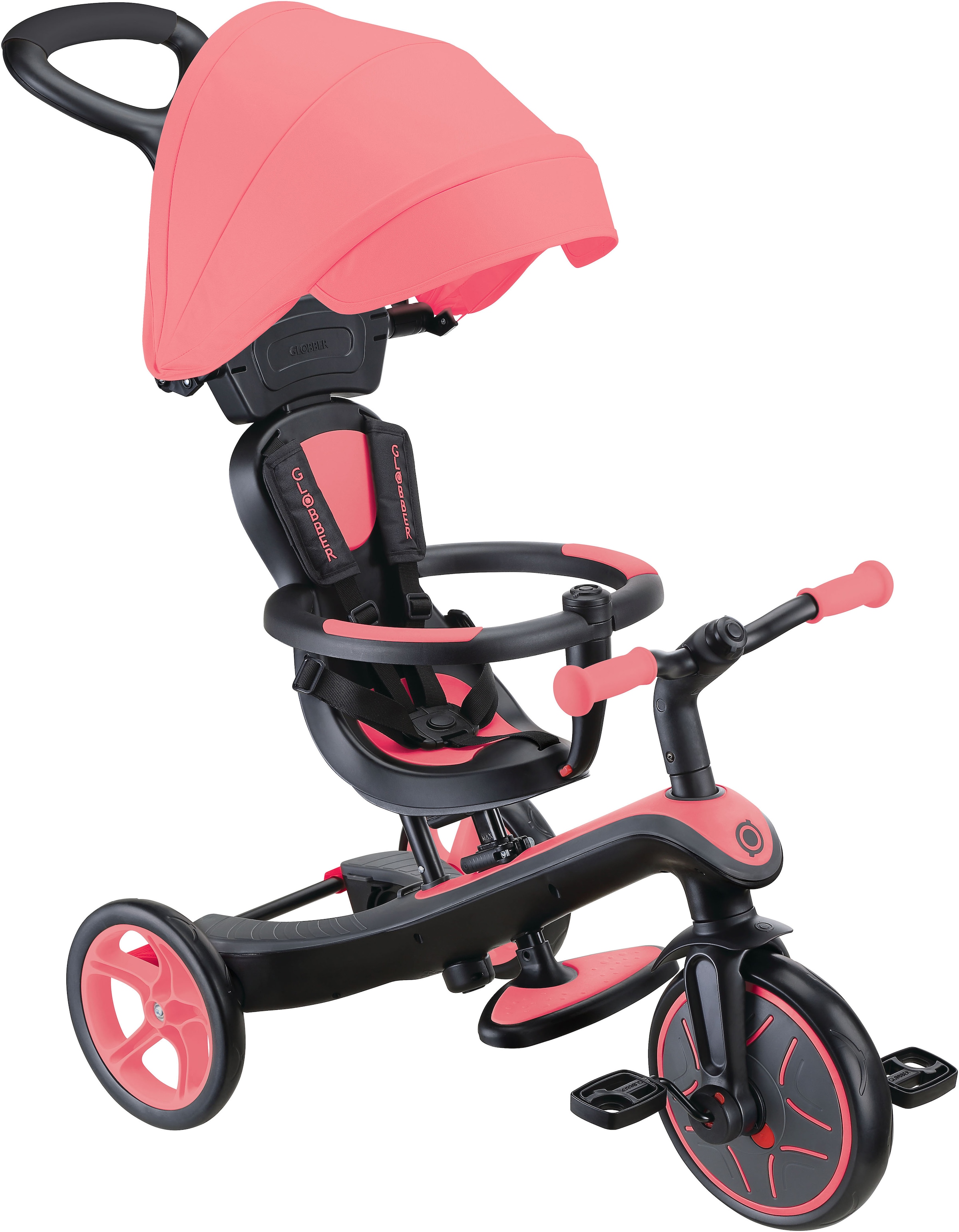 Dreirad GLOBBER "EXPLORER TRIKE 4in1", coral pink, Dreiräder, Kinder 5