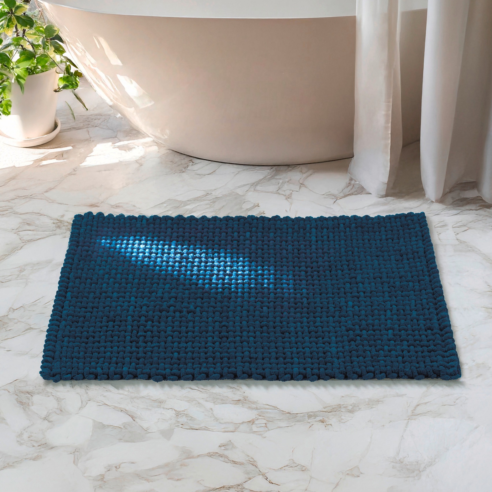 WENKO Badematte "Covelo" Höhe 20 mm rutschhemmend beschichtet mit Webstrukt günstig online kaufen