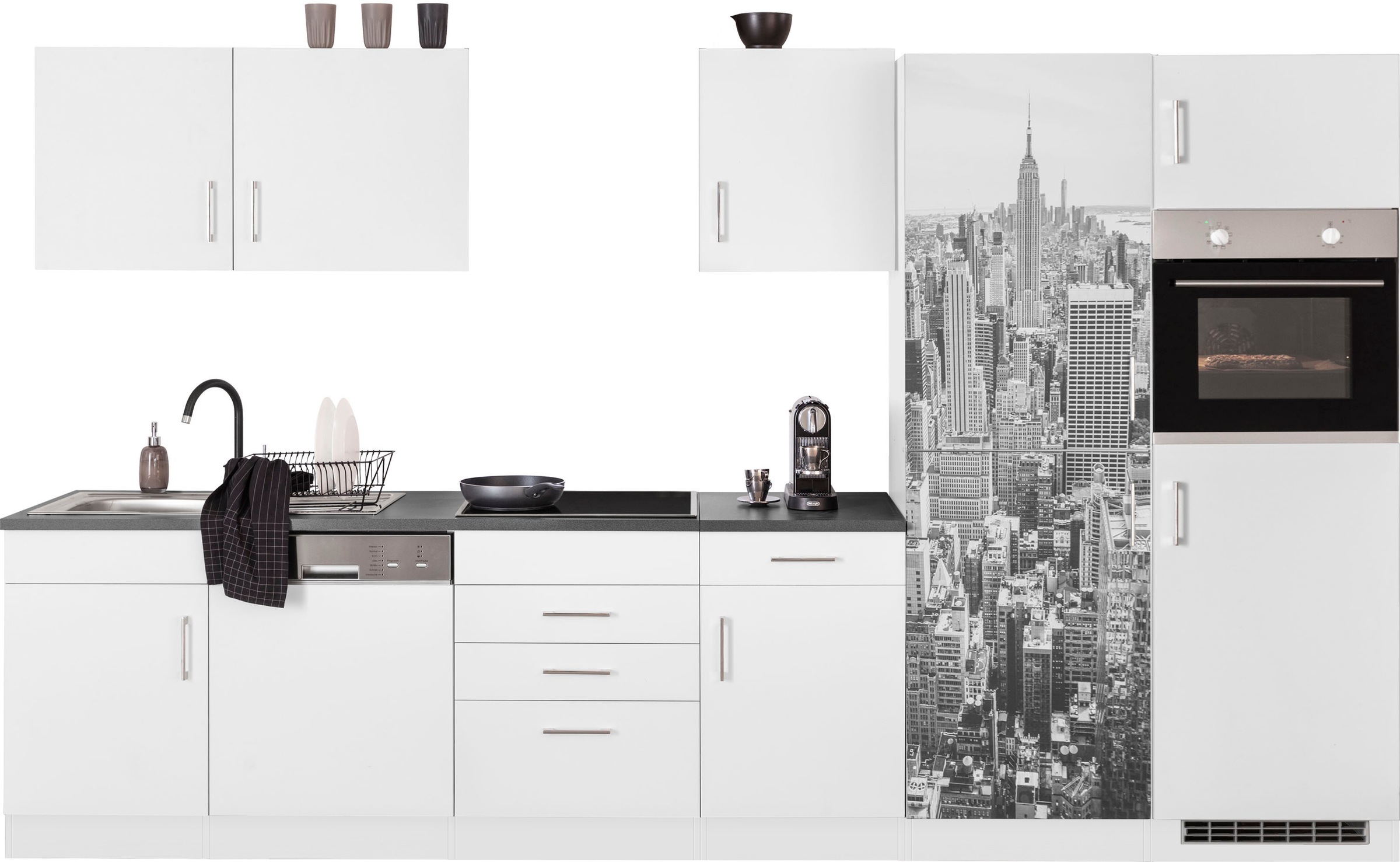 KOCHSTATION Küchenzeile "KS-Paris – Küchen mit einzigartigen Fotomotiven au günstig online kaufen