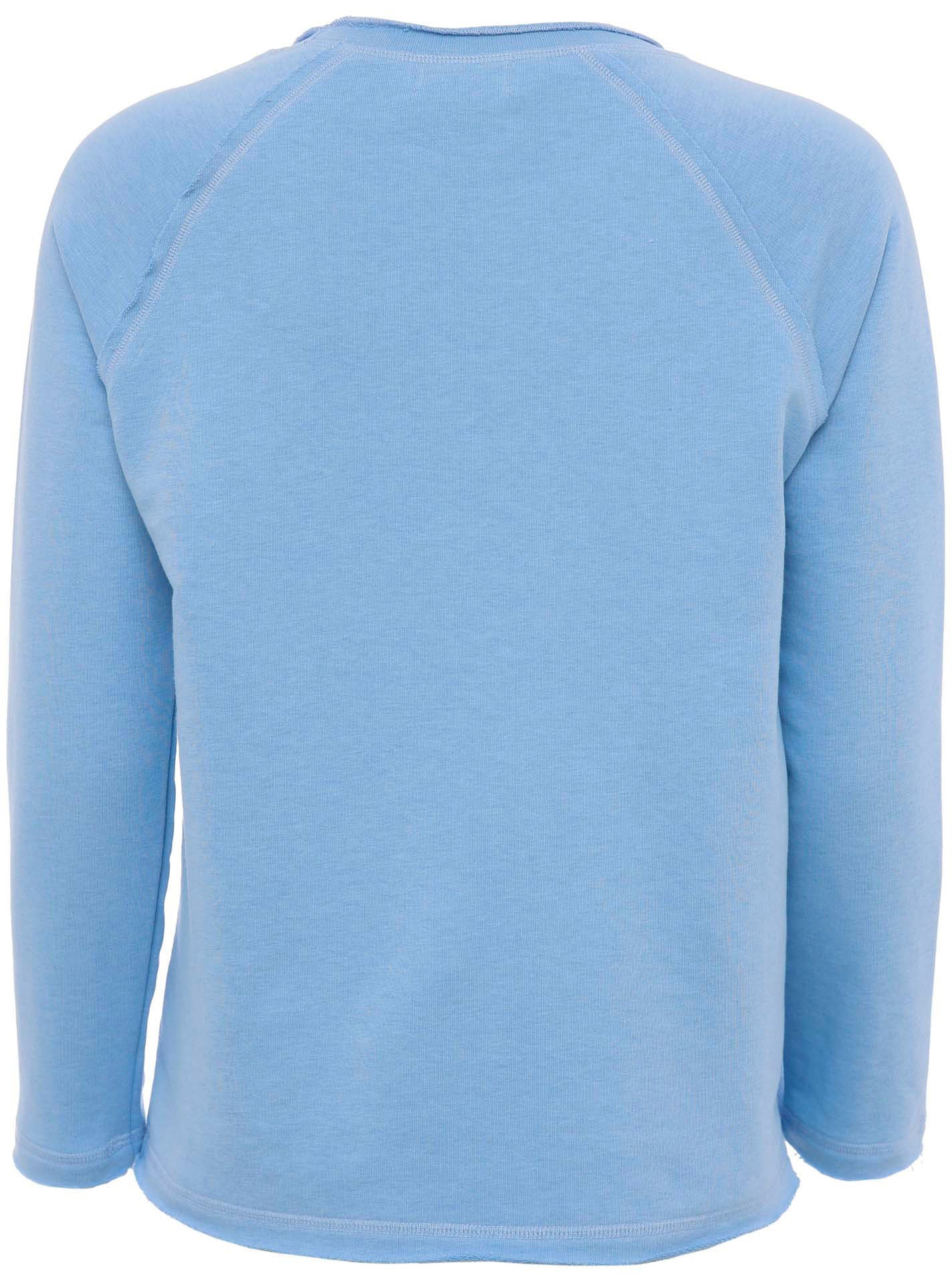 Zwillingsherz Langarmshirt, mit "Ocean Love"-Aufdruck und Used-Look
