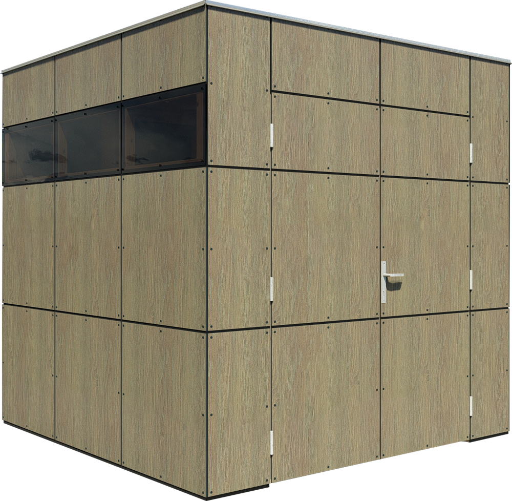 BERTILO Gartenhaus »HPL 1, in verschiedenen Farben«, Fassaden-HPL in Architekturqualität, witterungsbeständig, farbstabil